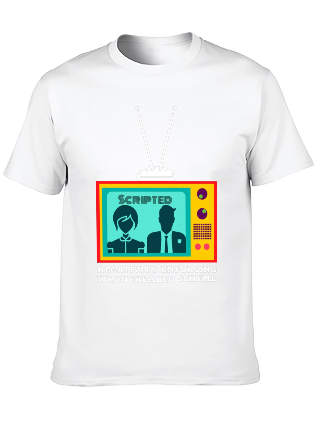 Scripted Negativity T-Shirt: Conspiracy Theory Tee