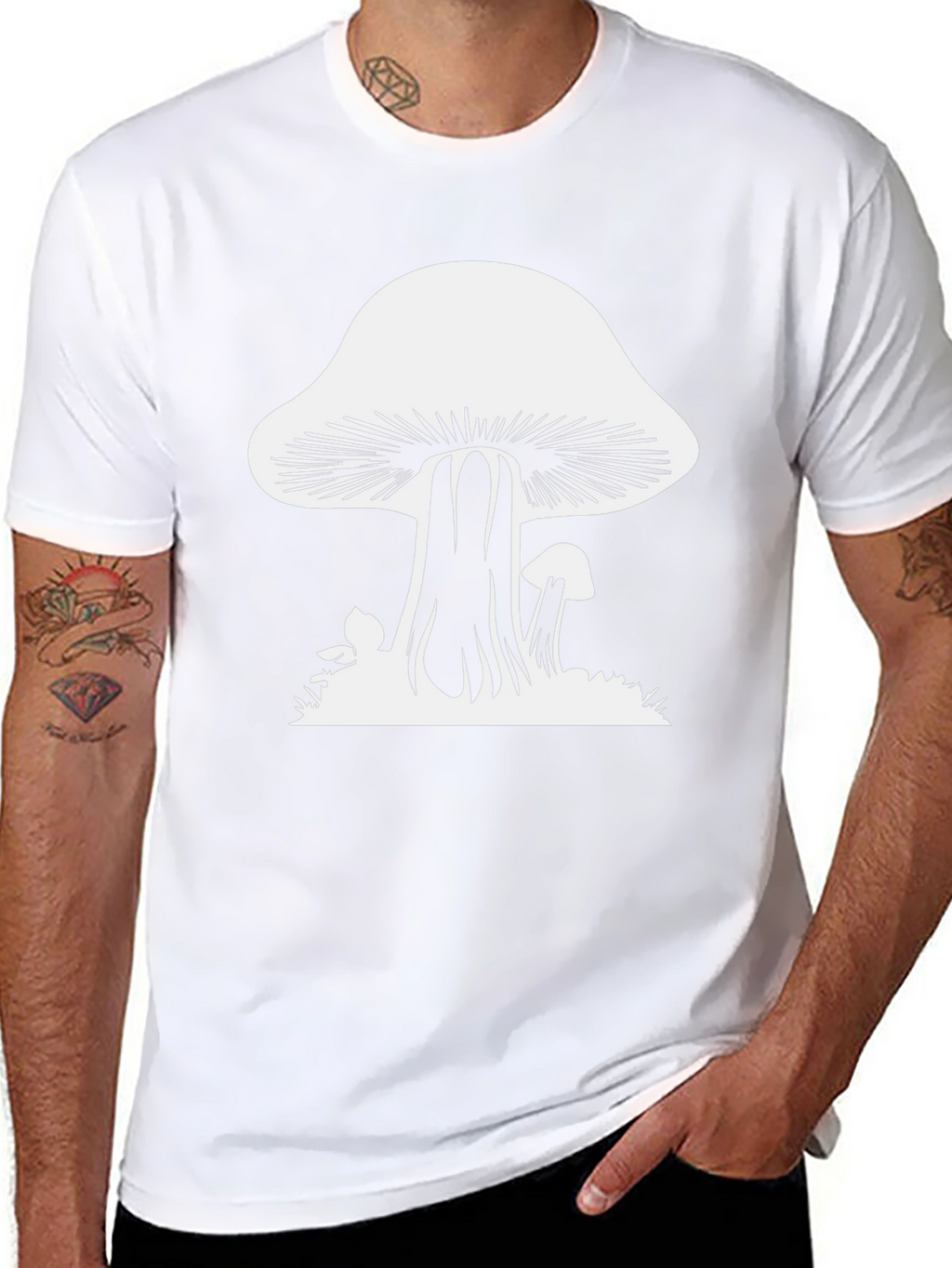 Mushroom Graphic Tee - Funky Fungi Fashion