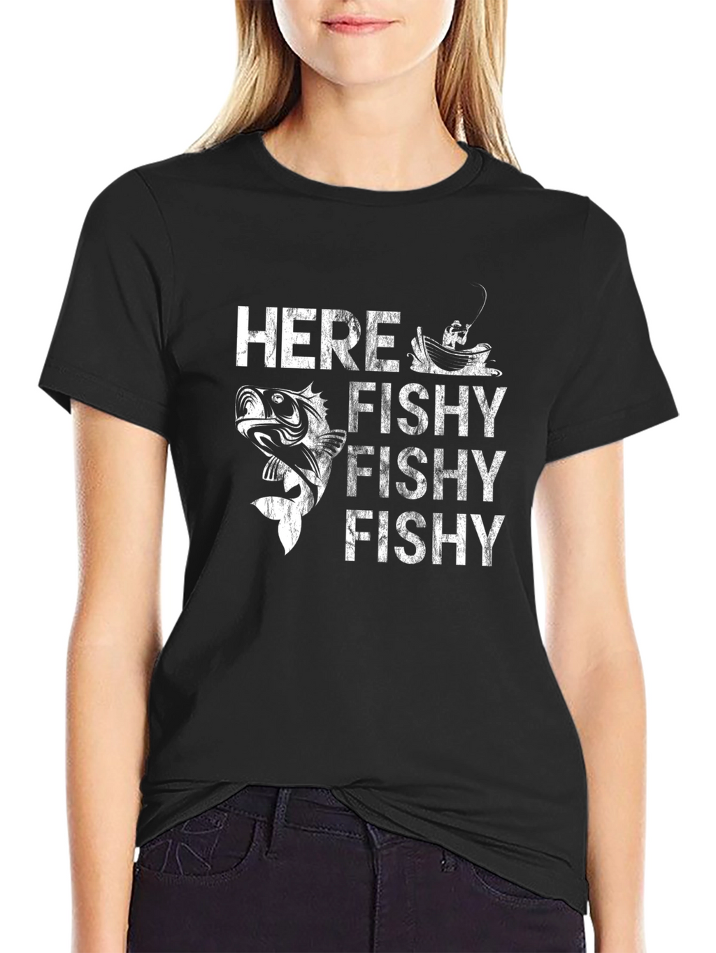 Here Fishy Fishy T-Shirt | Fishing Tee