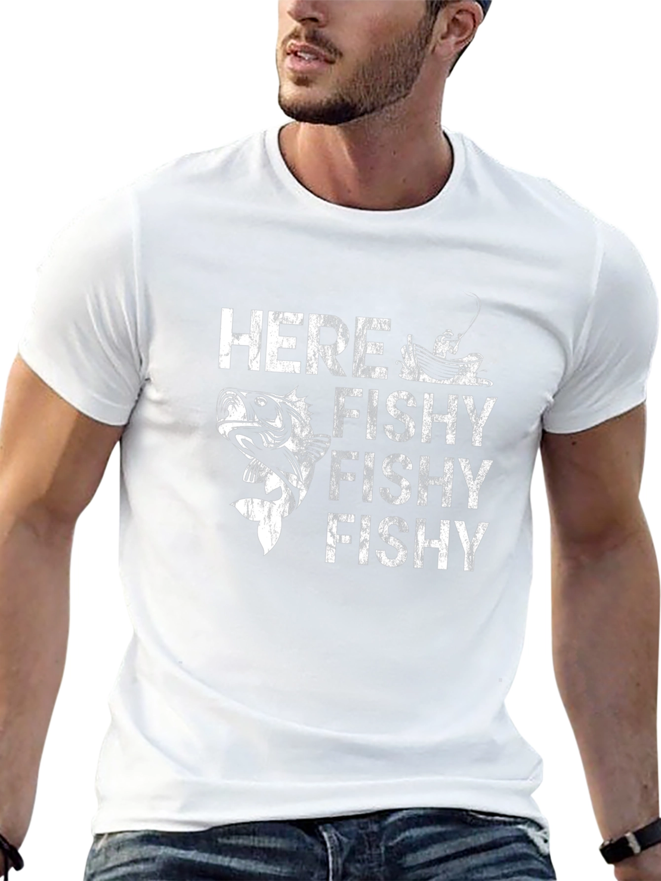 Here Fishy Fishy T-Shirt | Fishing Tee