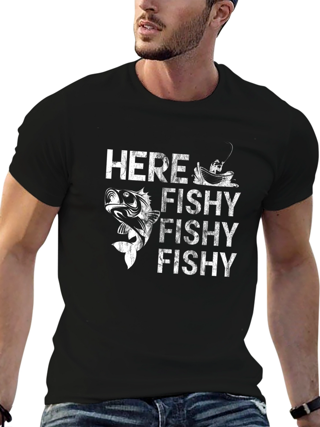Here Fishy Fishy T-Shirt | Fishing Tee