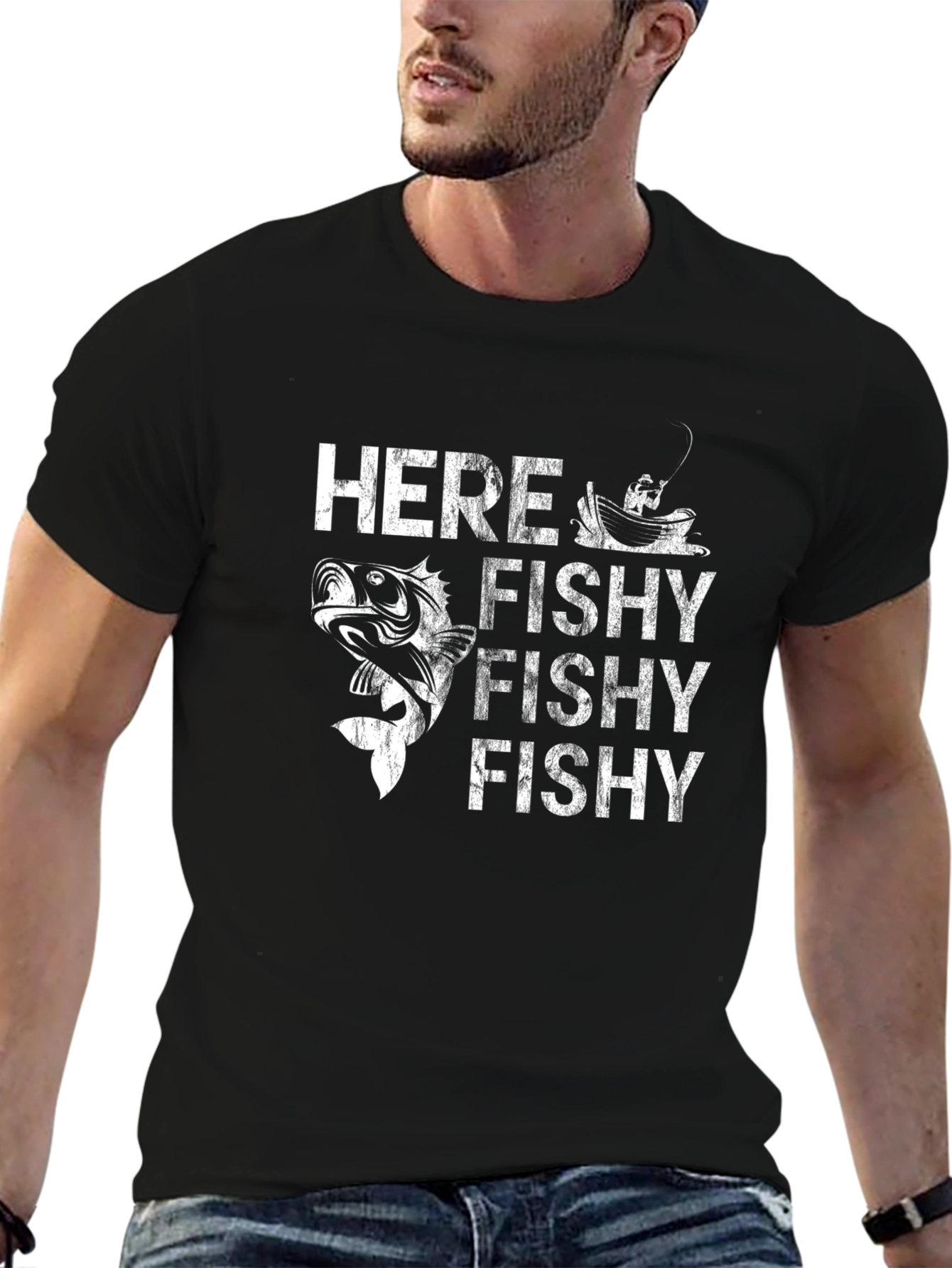 Here Fishy Fishy T-Shirt | Fishing Tee