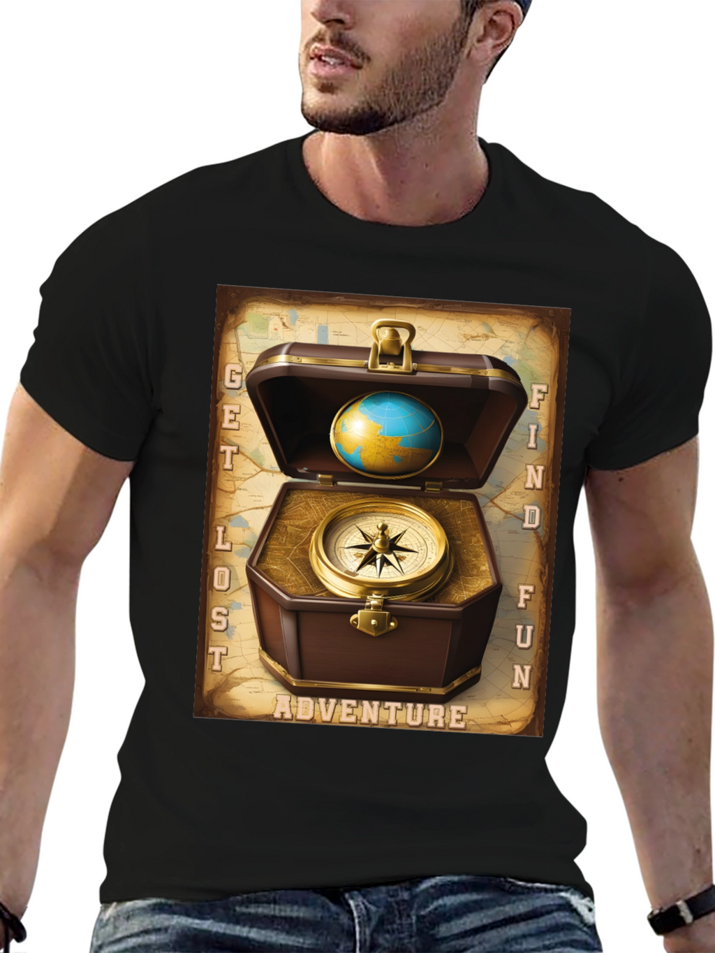 Adventure Seeker Graphic Tee - Get Lost Find Fun