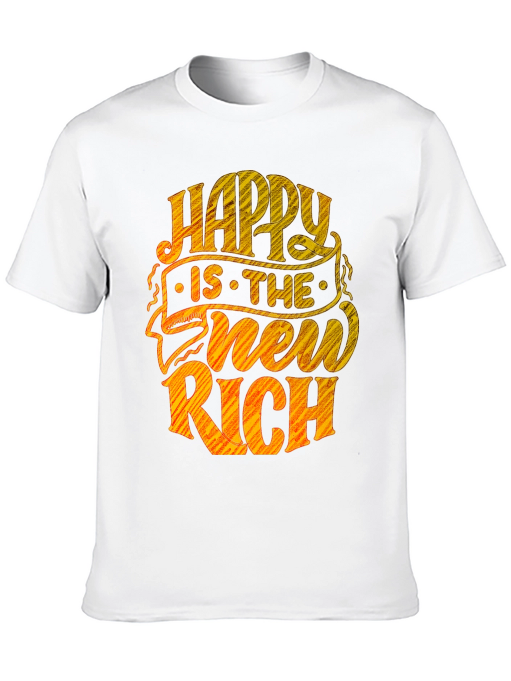 Happy Is The New Rich Graphic Tee