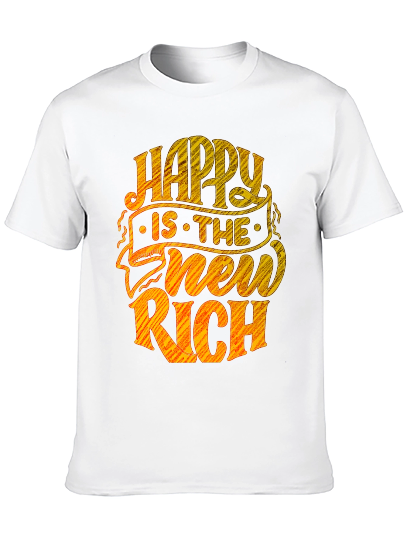 Happy Is The New Rich Graphic Tee