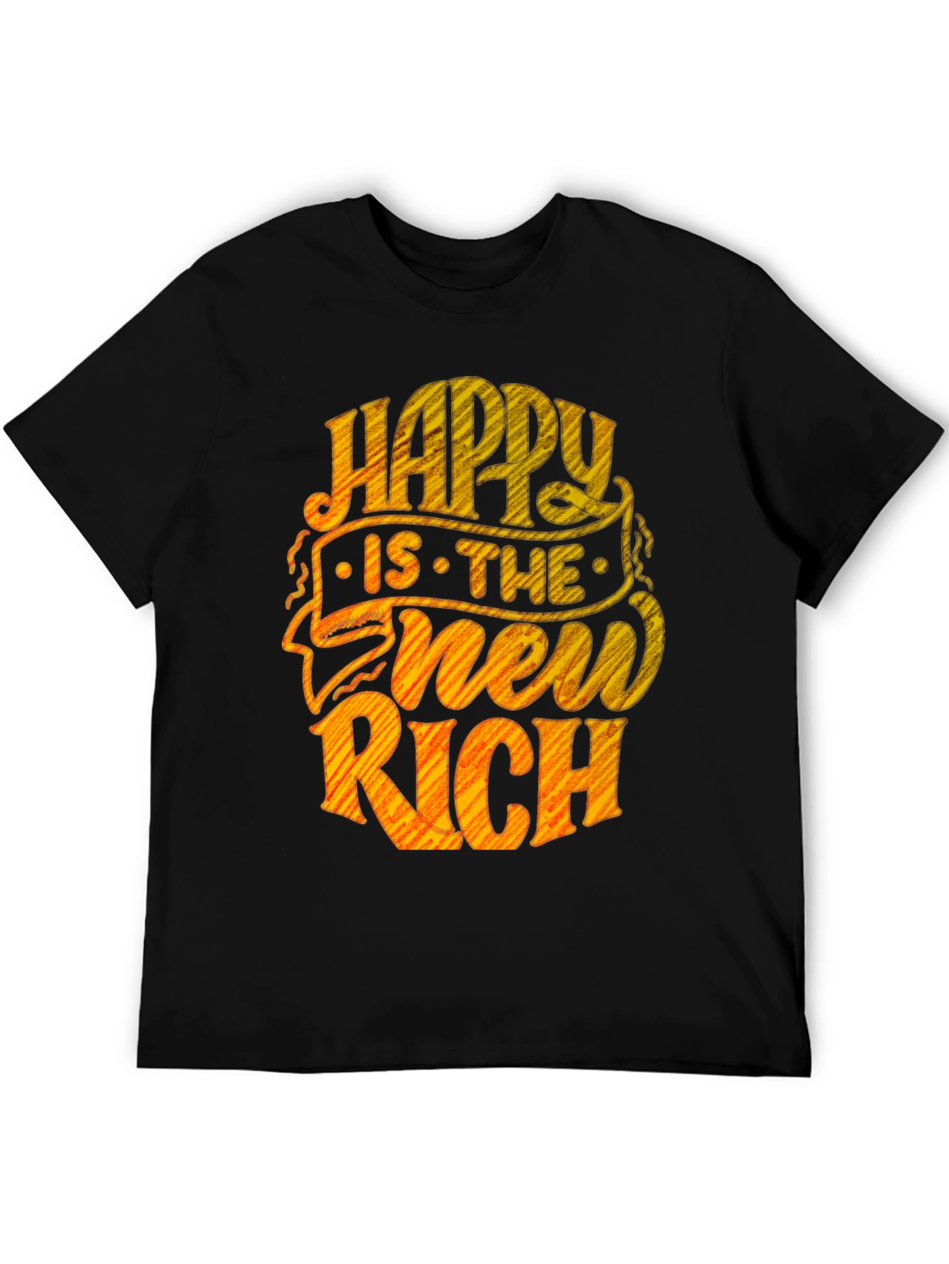 Happy Is The New Rich Graphic Tee