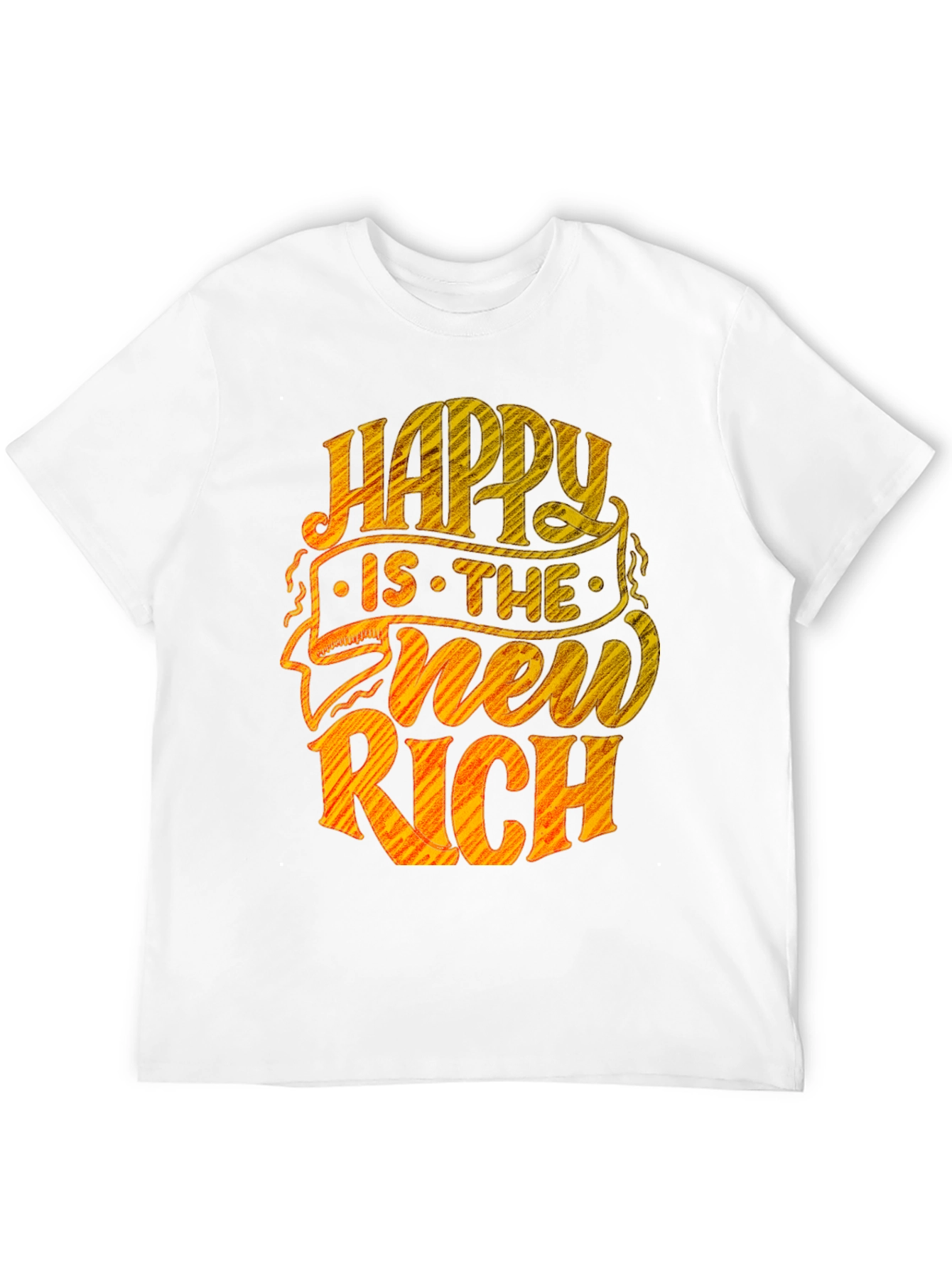 Happy Is The New Rich Graphic Tee