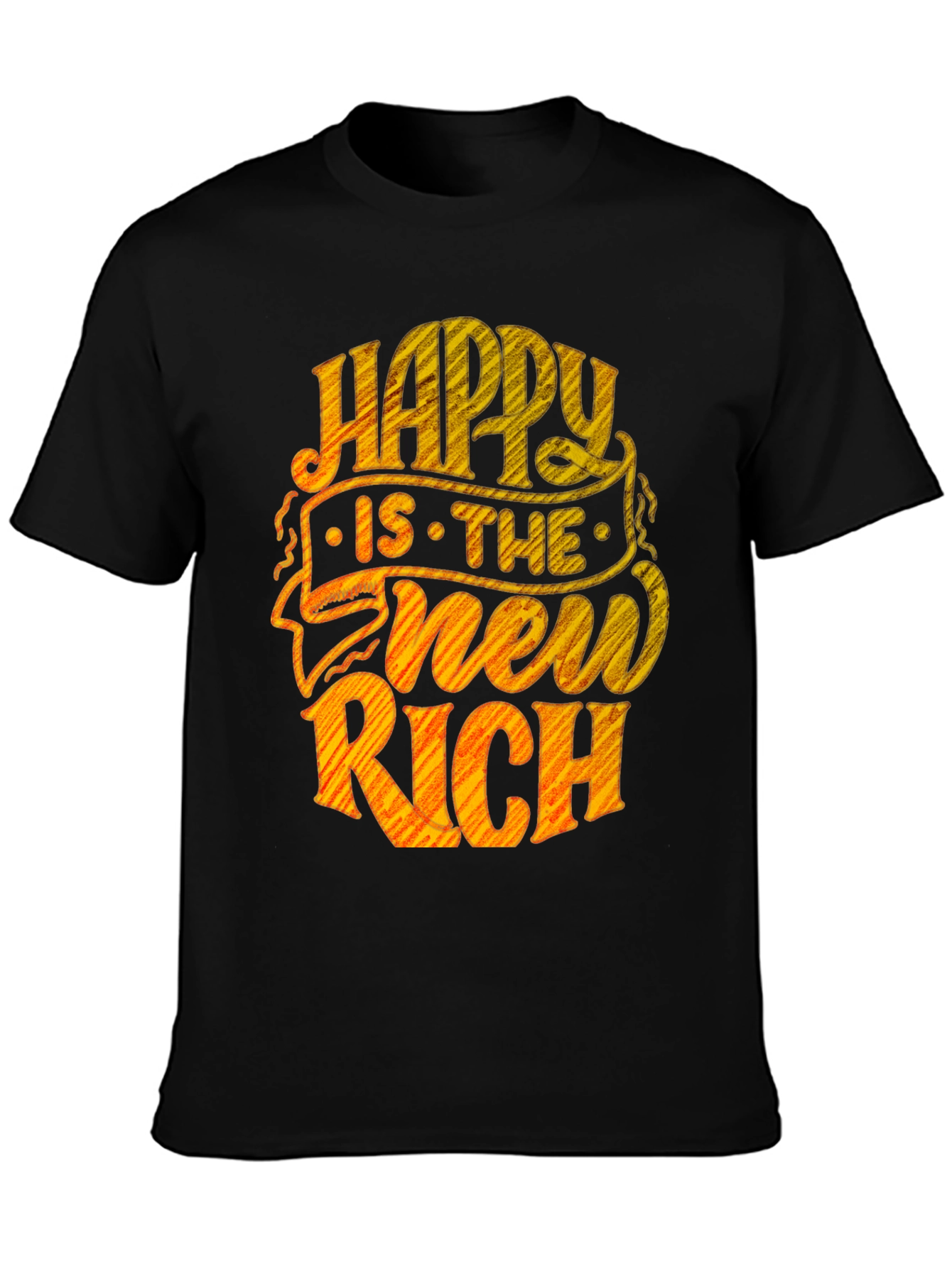 Happy Is The New Rich Graphic Tee