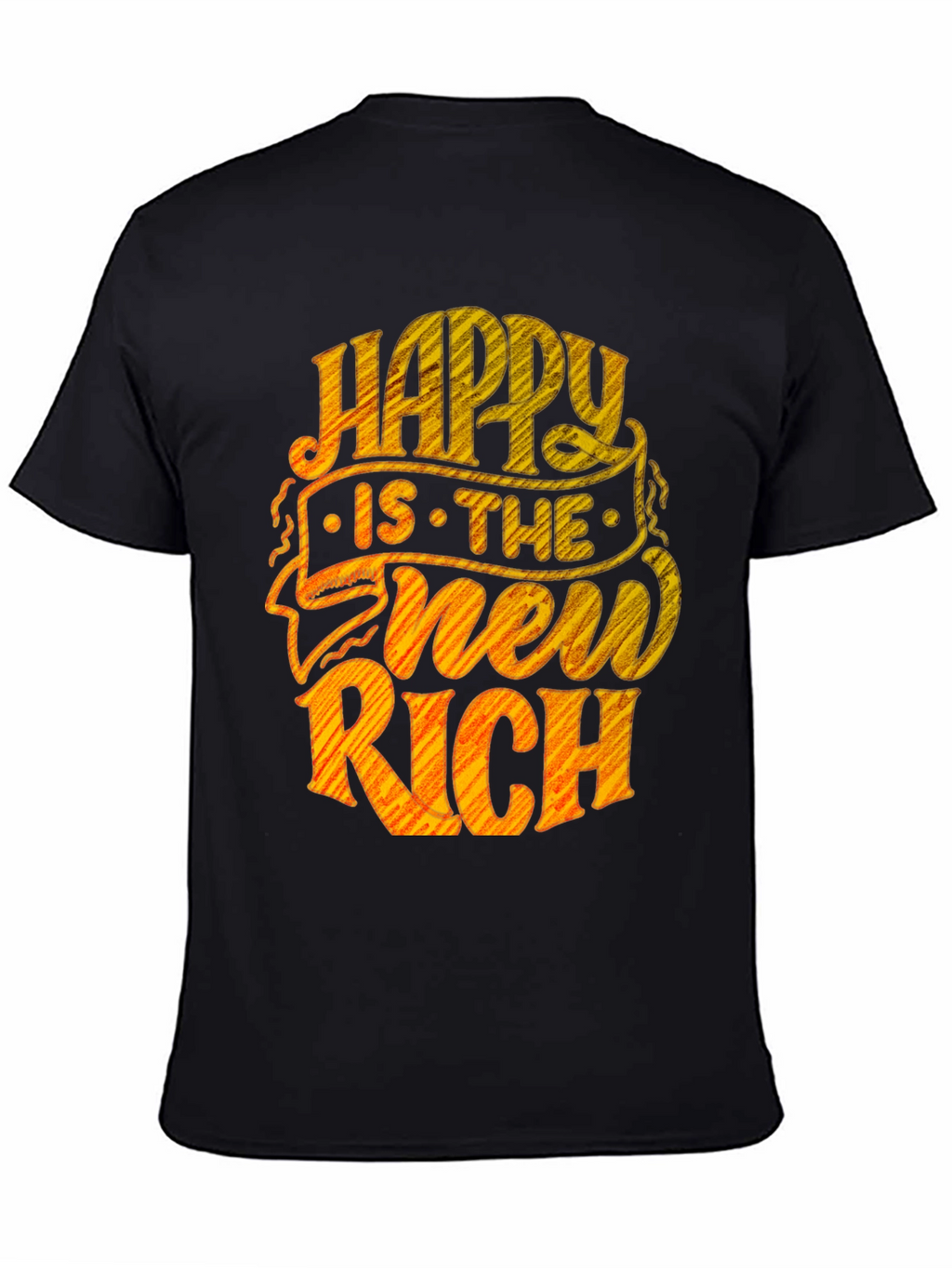 Happy Is The New Rich Graphic Tee