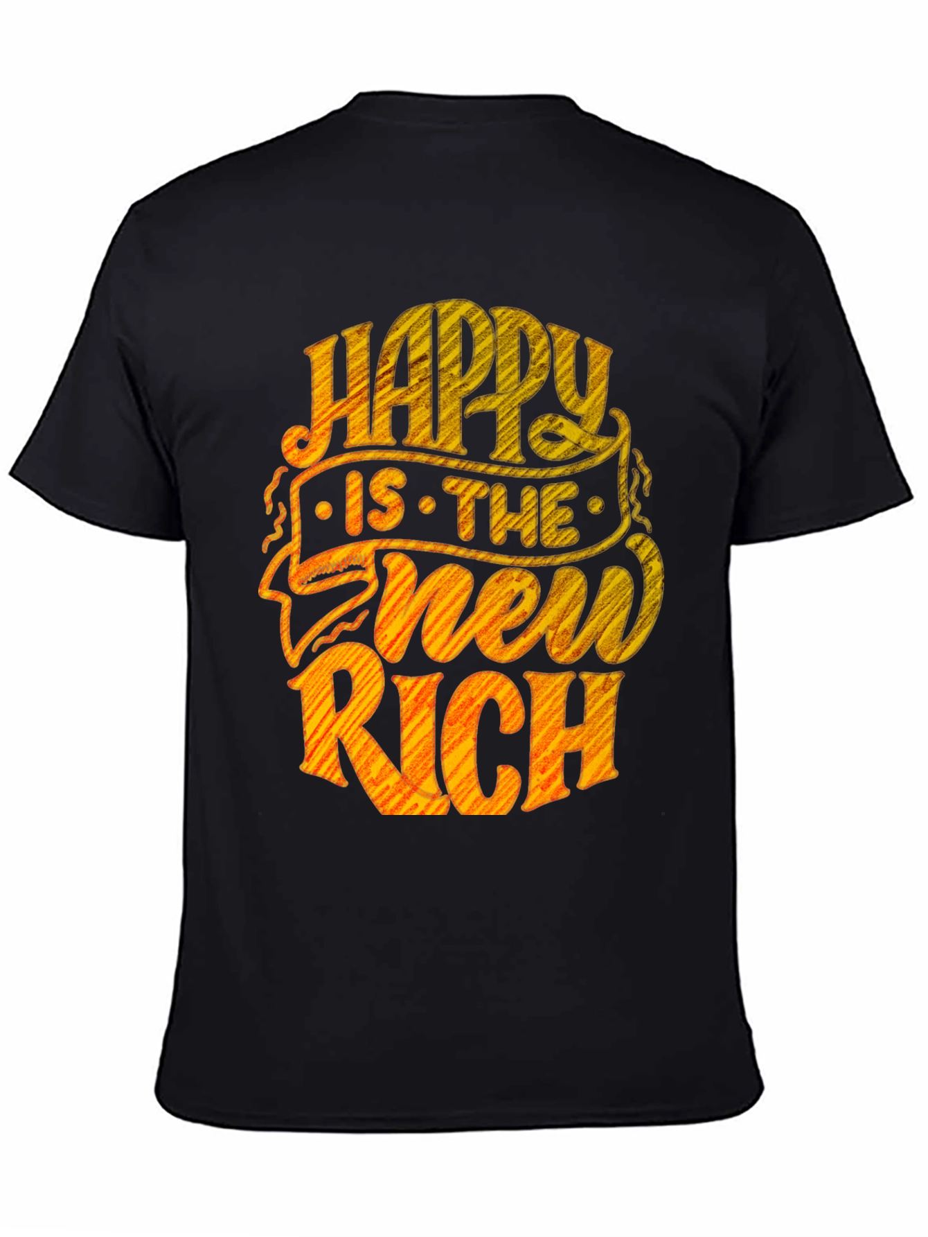 Happy Is The New Rich Graphic Tee