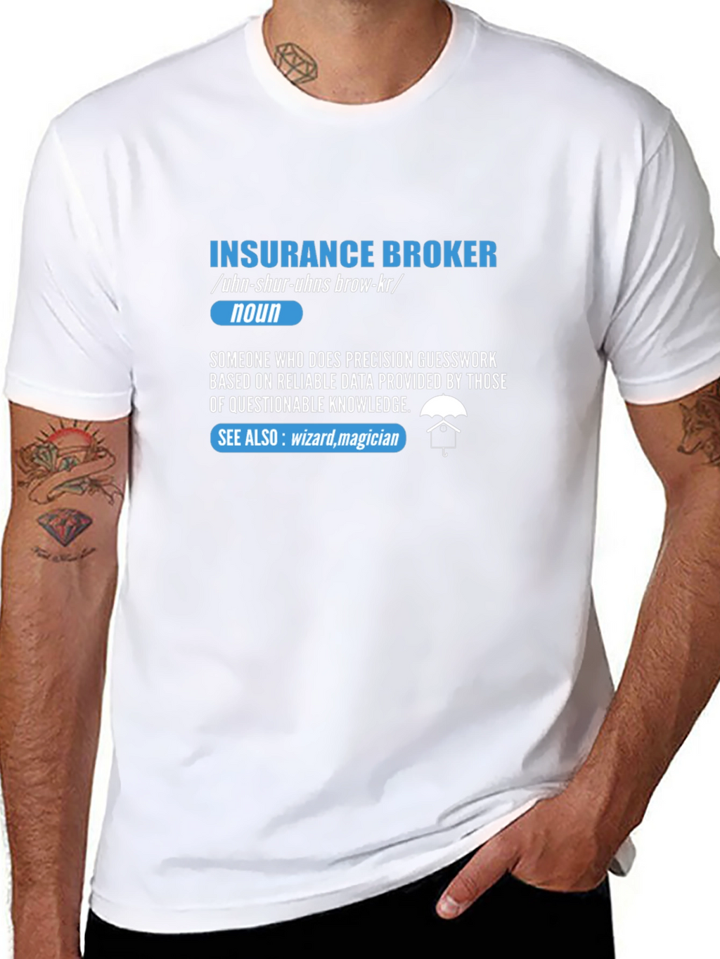Insurance Broker Definition T-Shirt - Funny Job Gift