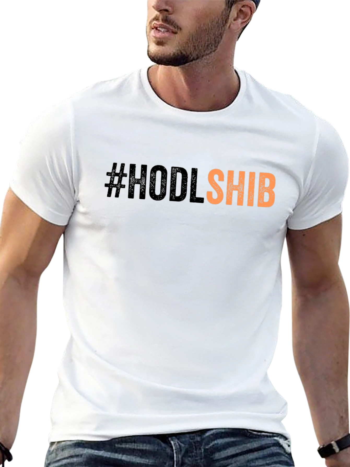 #HODLSHIB Black T-Shirt - Crypto Meme Tee