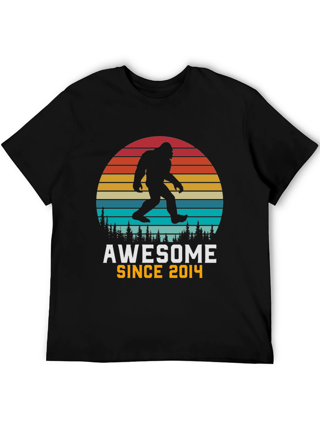 Awesome Since 2014 Bigfoot Sunset T-Shirt