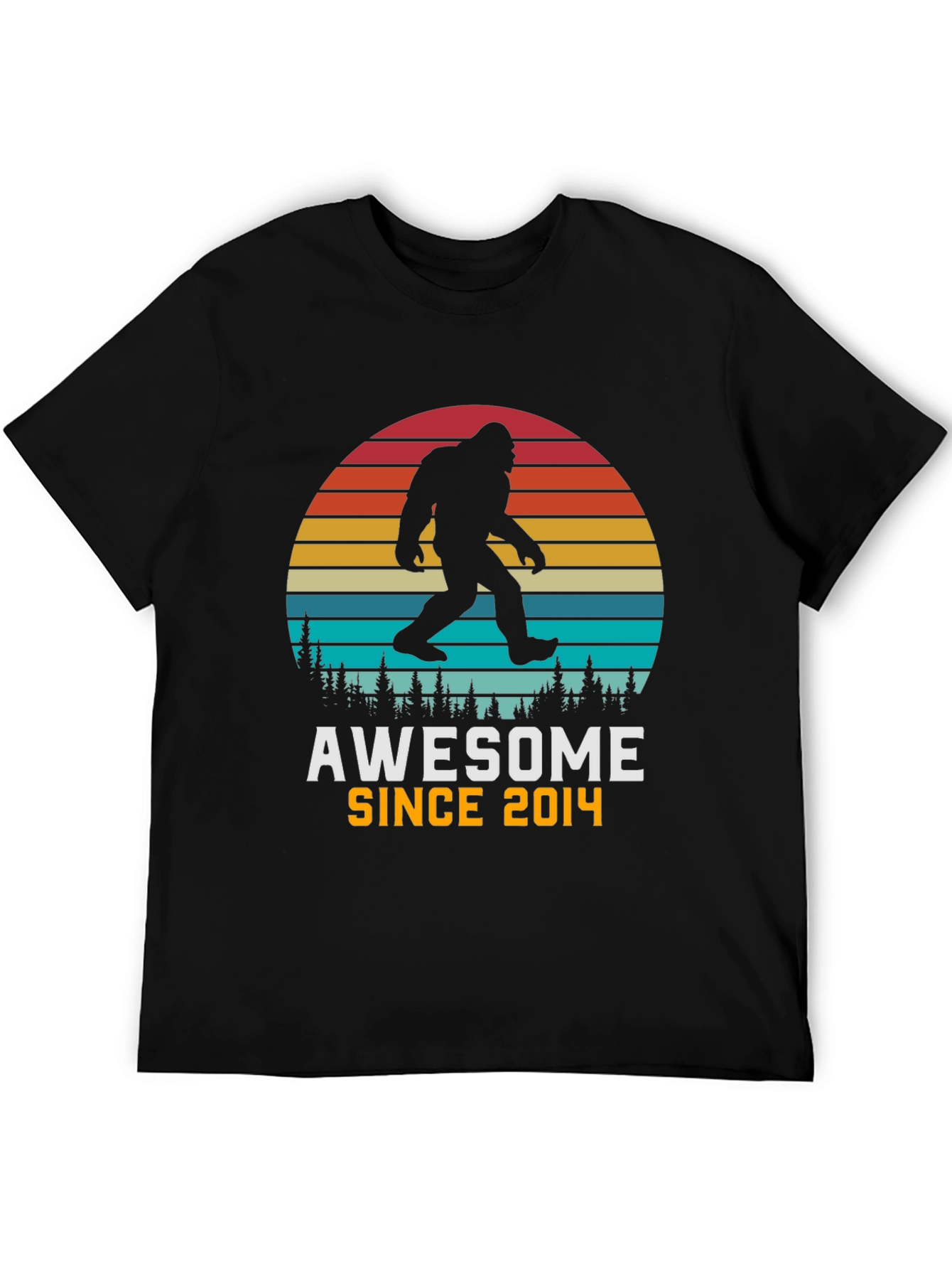 Awesome Since 2014 Bigfoot Sunset T-Shirt