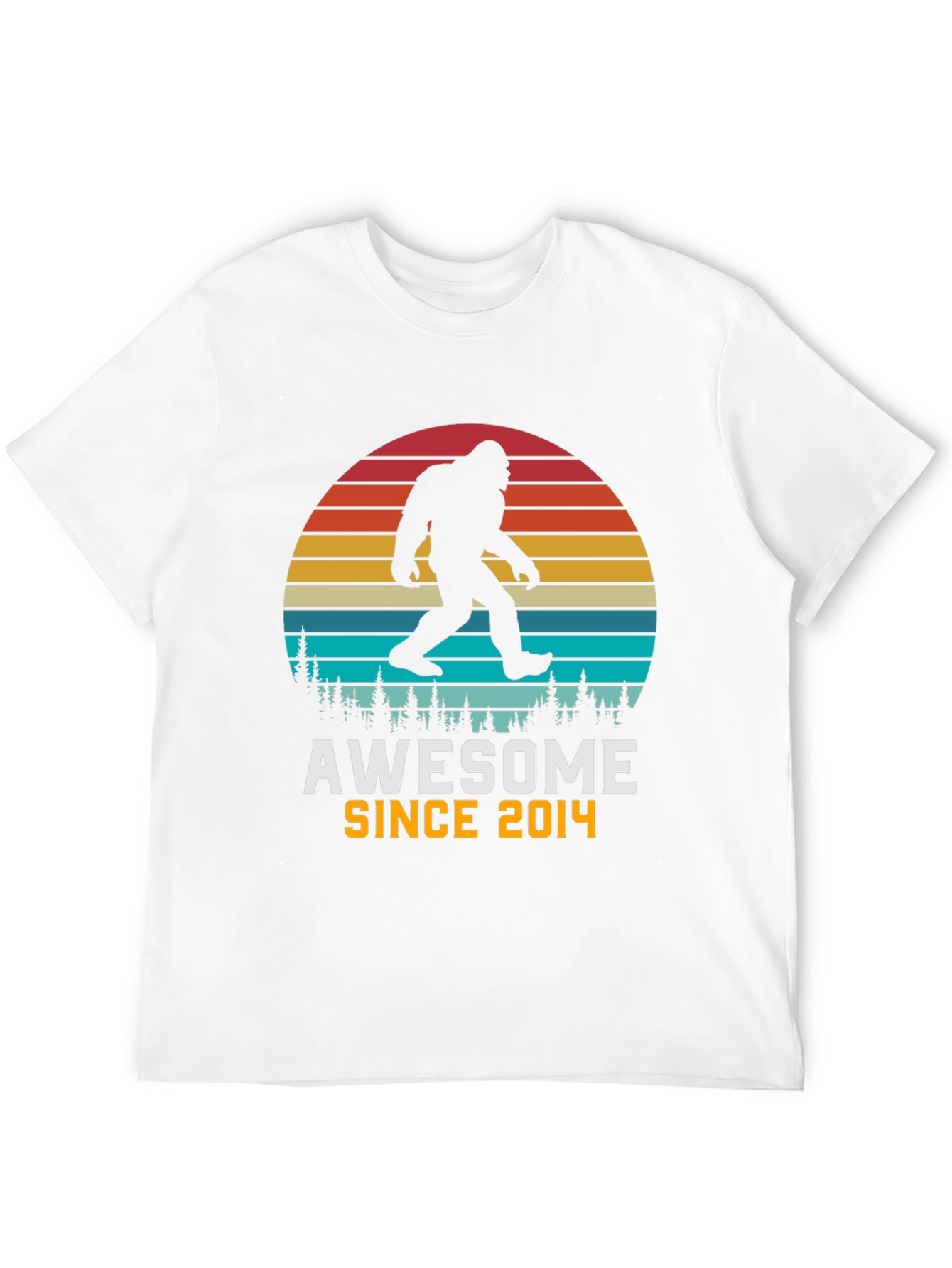 Awesome Since 2014 Bigfoot Sunset T-Shirt