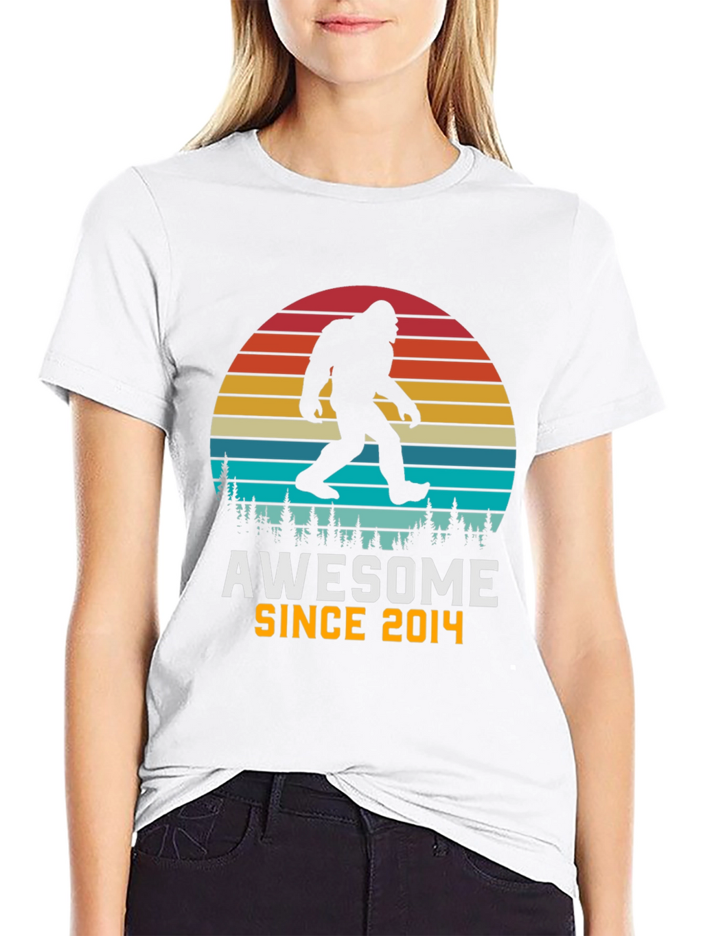 Awesome Since 2014 Bigfoot Sunset T-Shirt