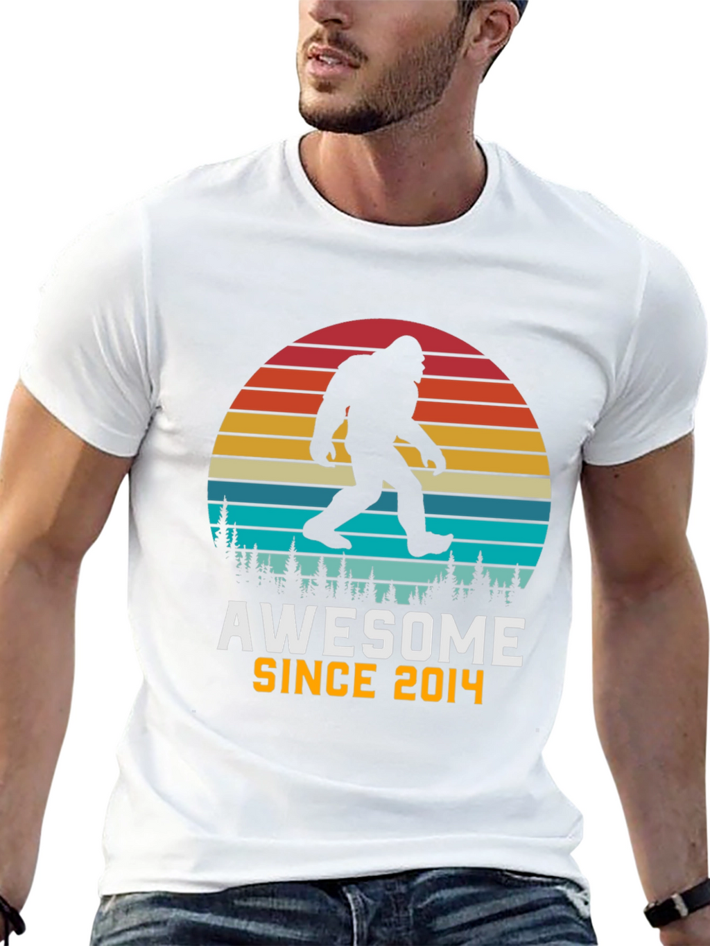 Awesome Since 2014 Bigfoot Sunset T-Shirt