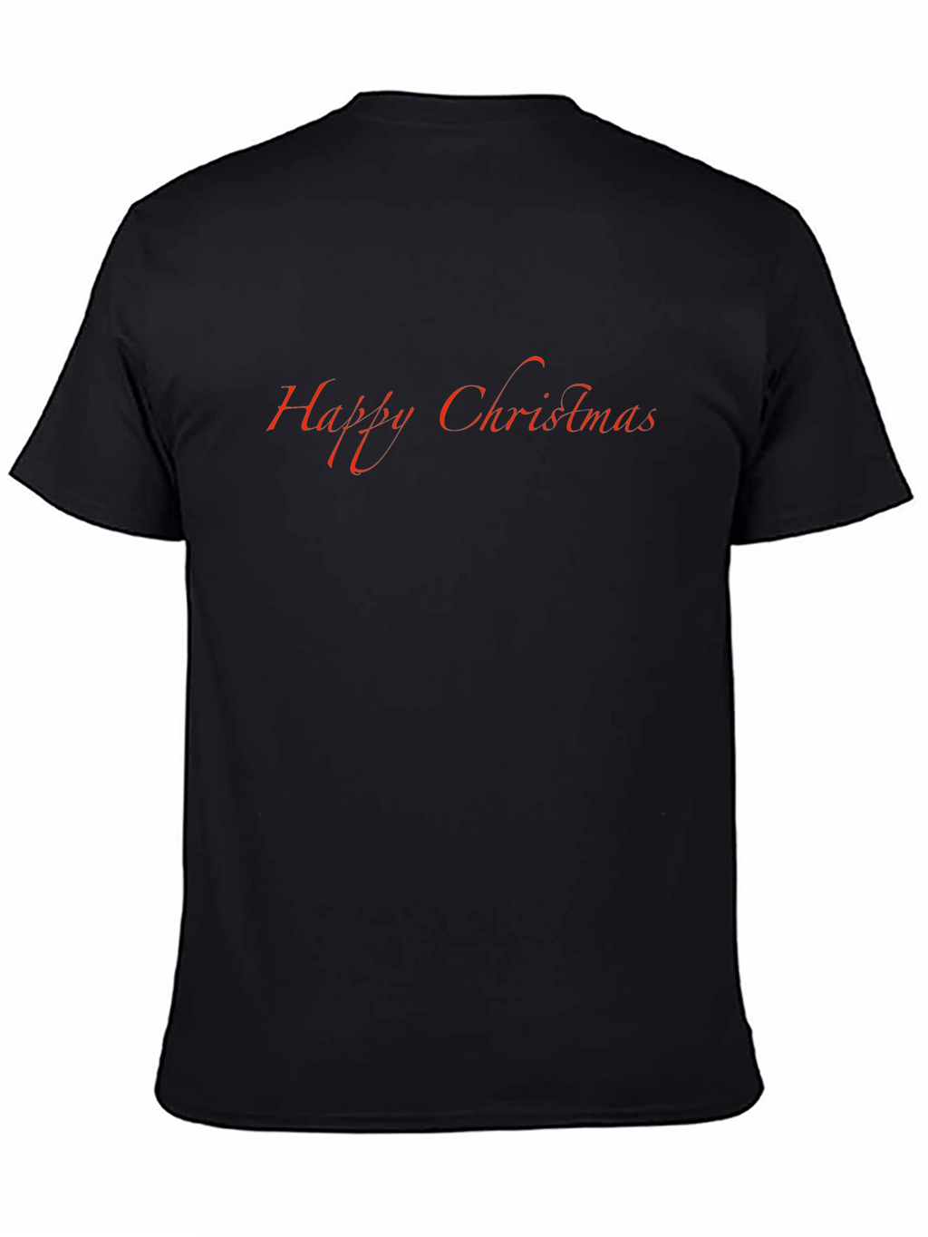 Happy Christmas Black T-Shirt