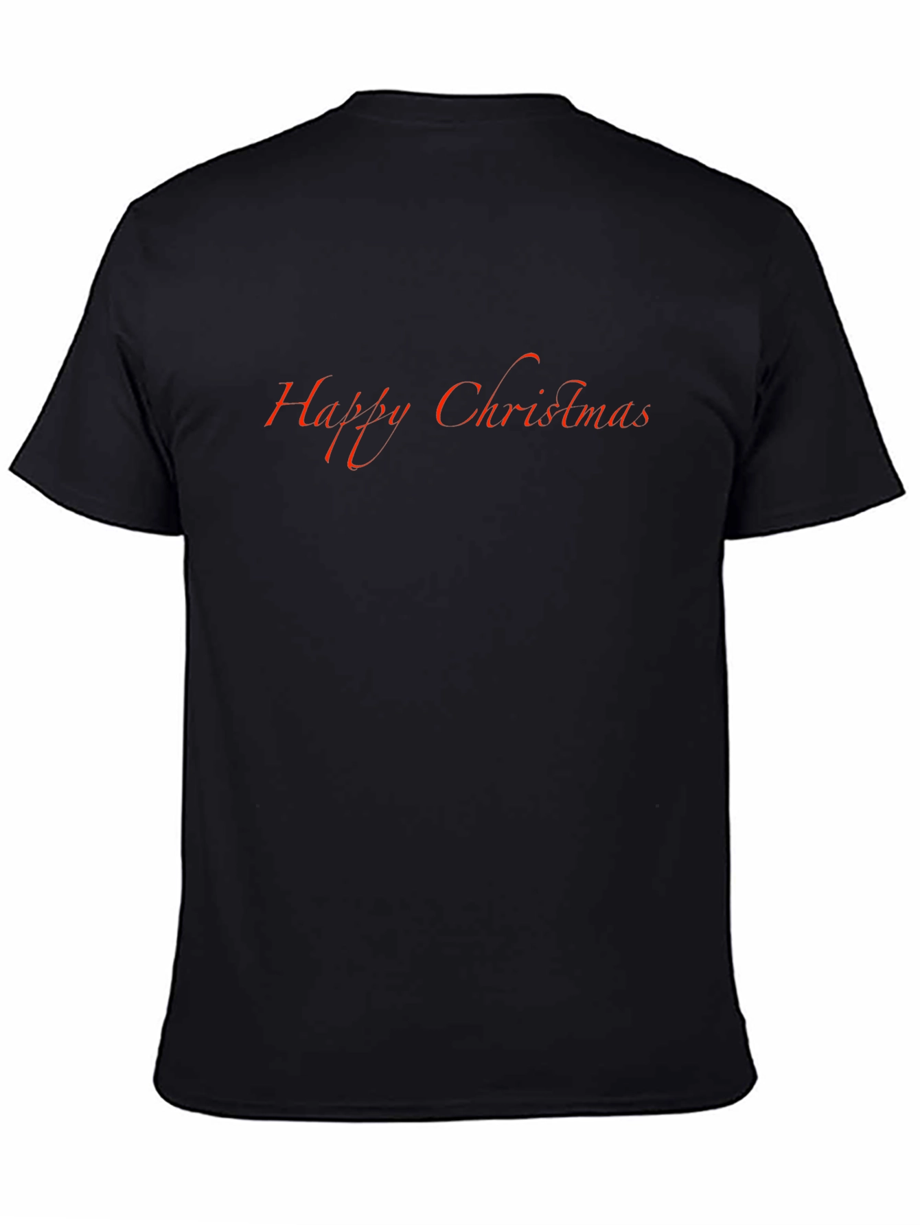 Happy Christmas Black T-Shirt