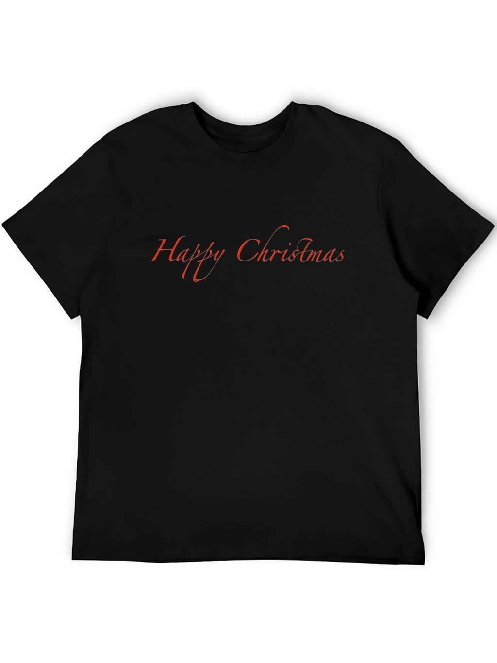 Happy Christmas Black T-Shirt