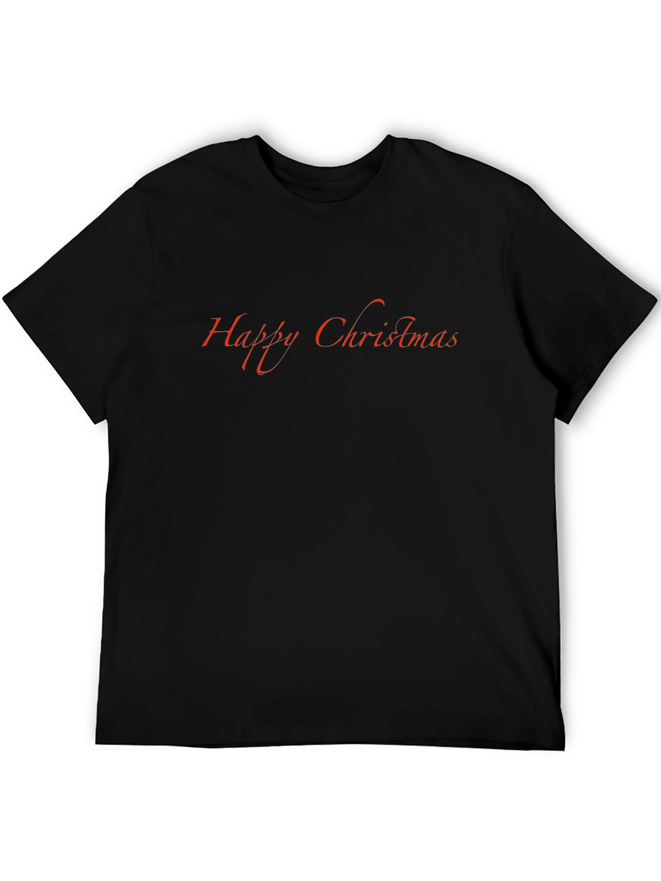 Happy Christmas Black T-Shirt