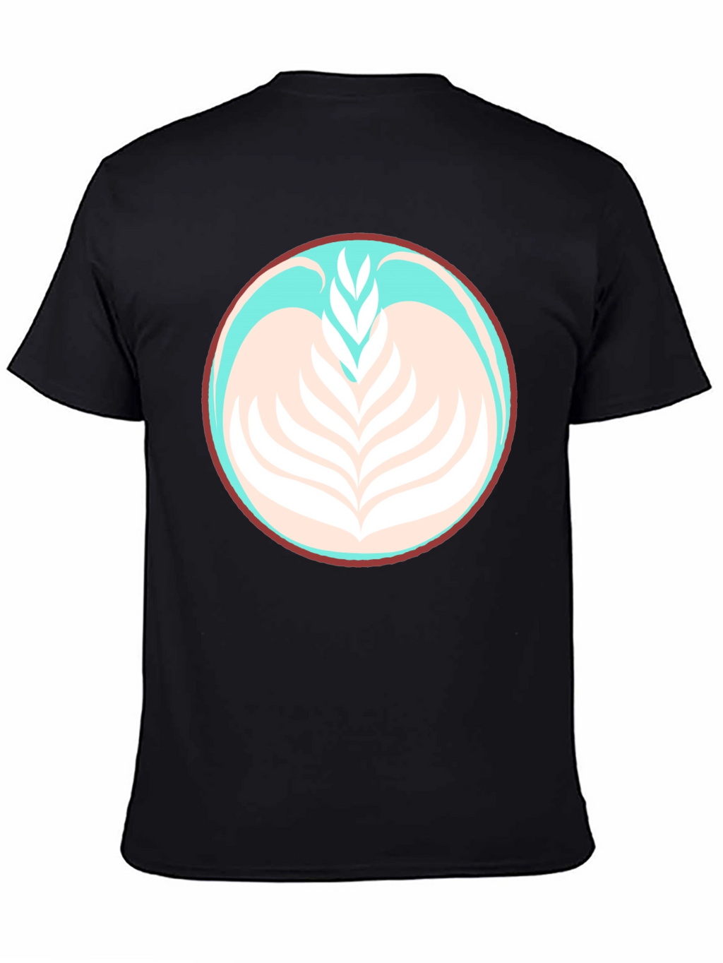 Latte Art Tee - Black Graphic T-Shirt