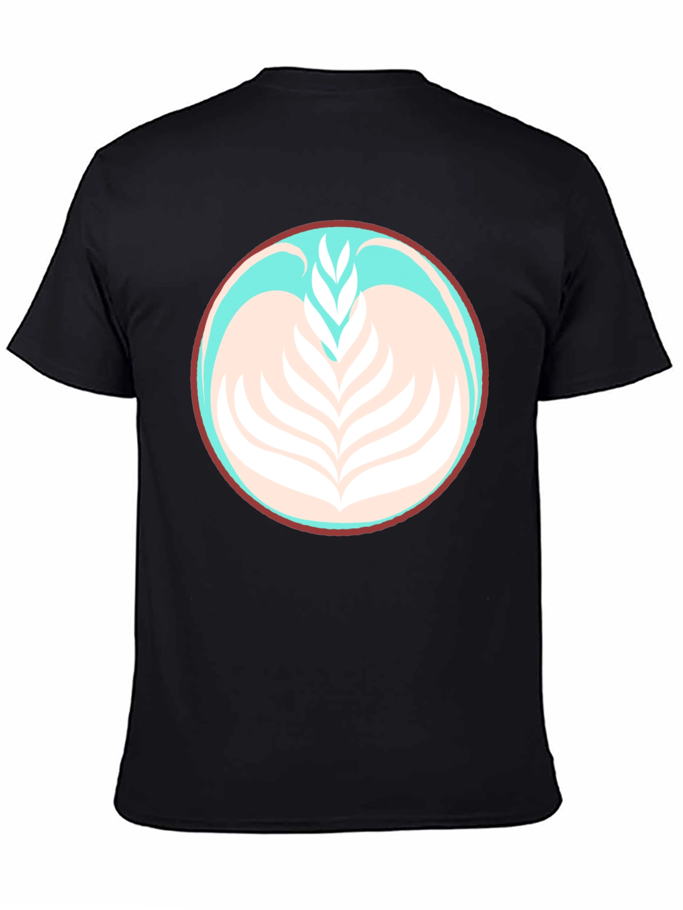 Latte Art Tee - Black Graphic T-Shirt