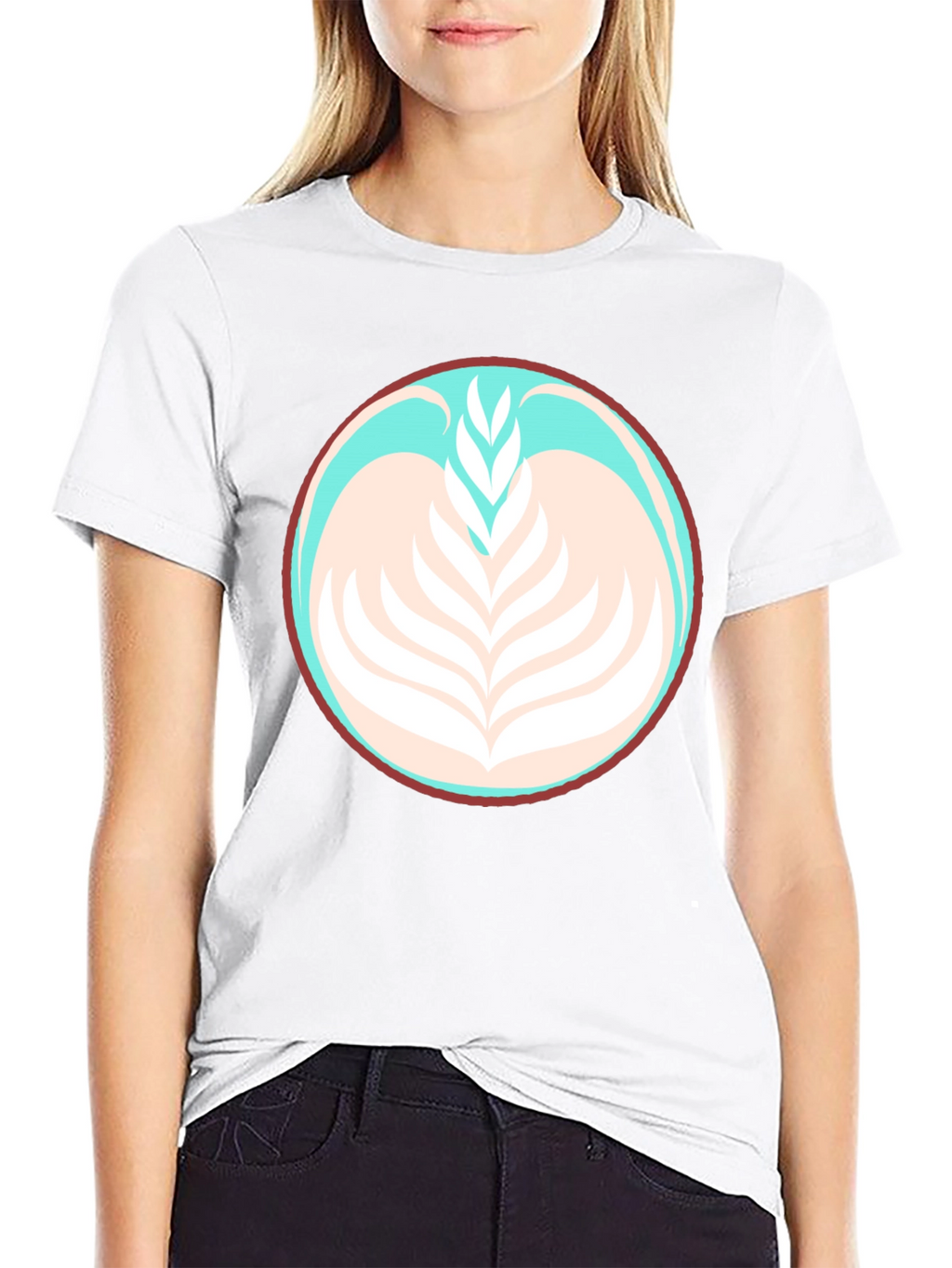 Latte Art Tee - Black Graphic T-Shirt