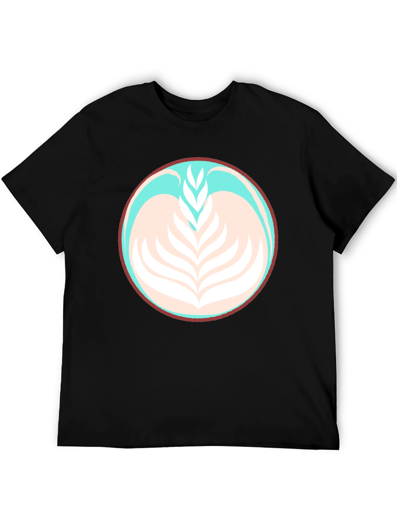 Latte Art Tee - Black Graphic T-Shirt