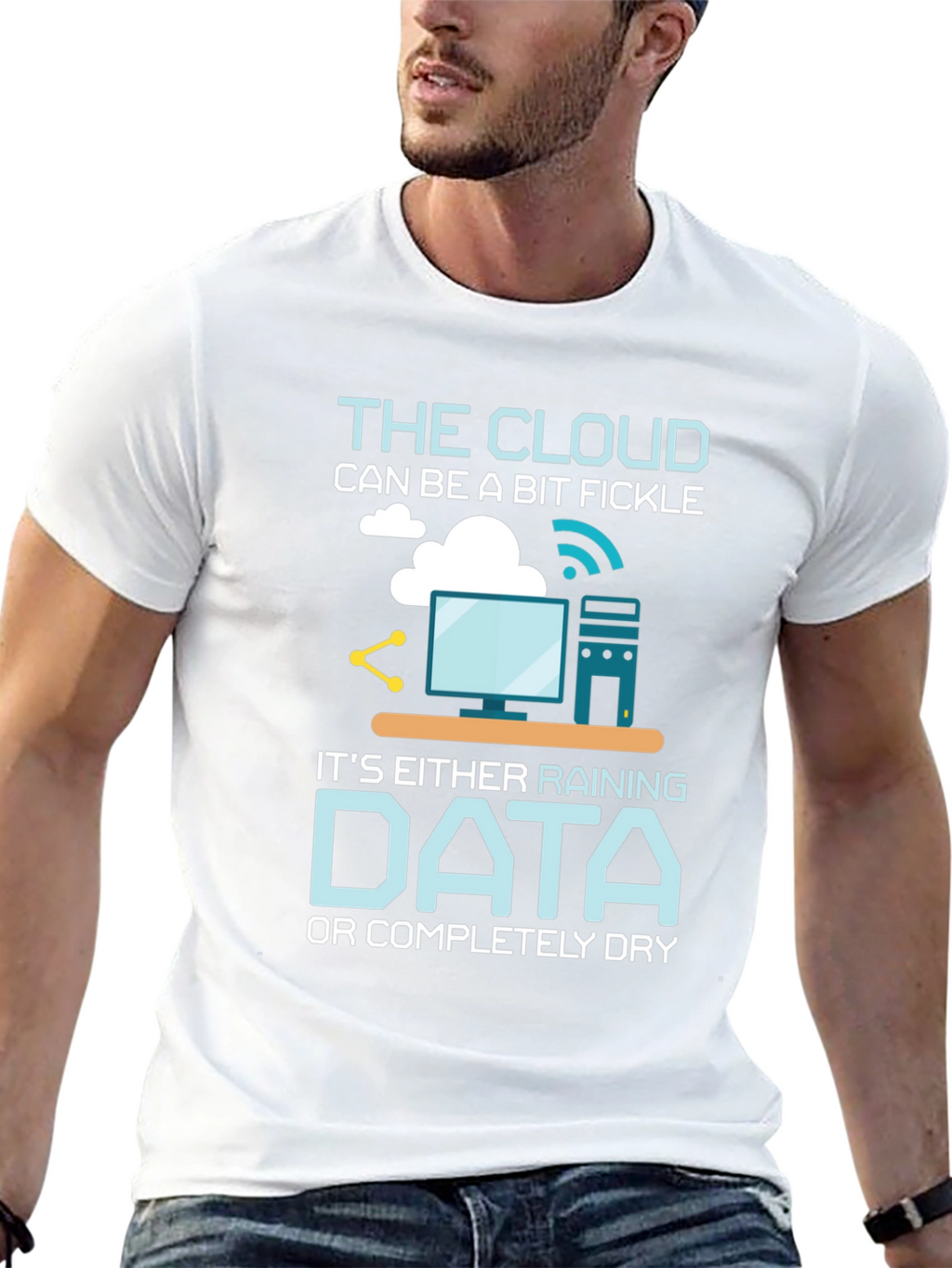 Cloud Data Humor T-Shirt - Techie Gift