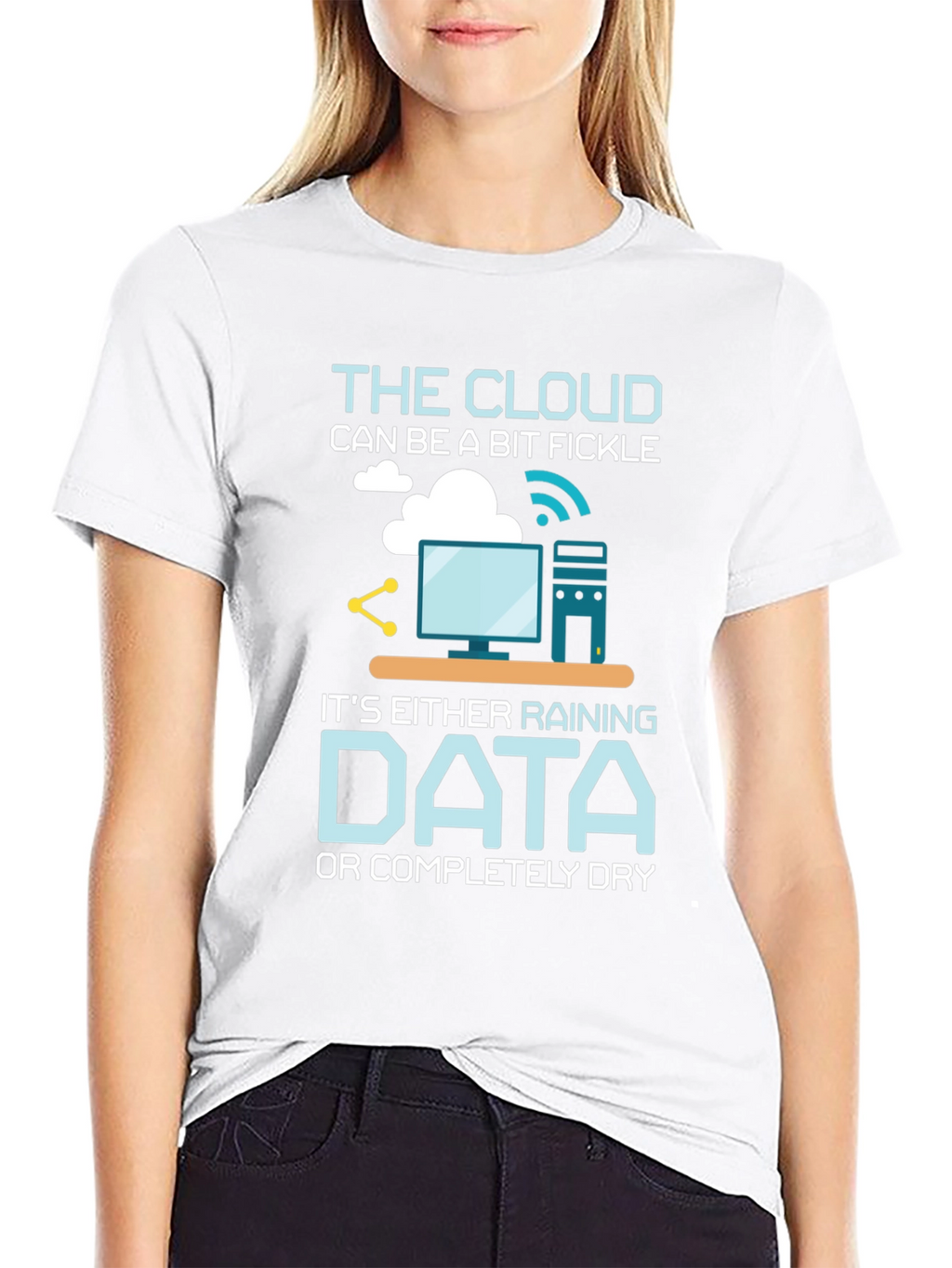 Cloud Data Humor T-Shirt - Techie Gift