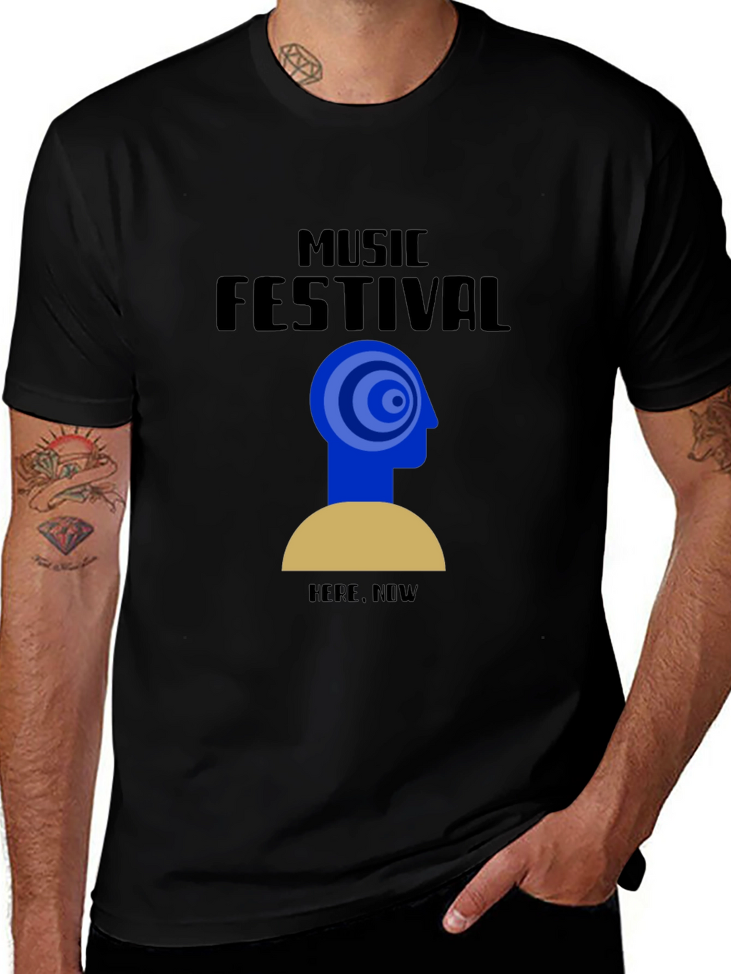 Music Festival Tee - Here Now Graphic T-Shirt
