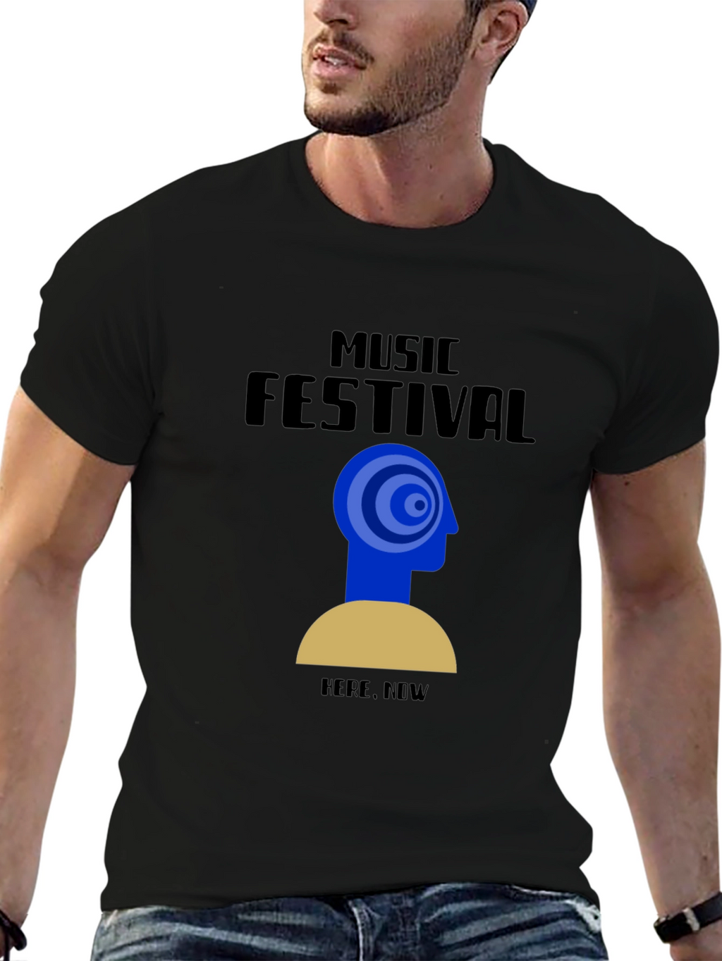Music Festival Tee - Here Now Graphic T-Shirt