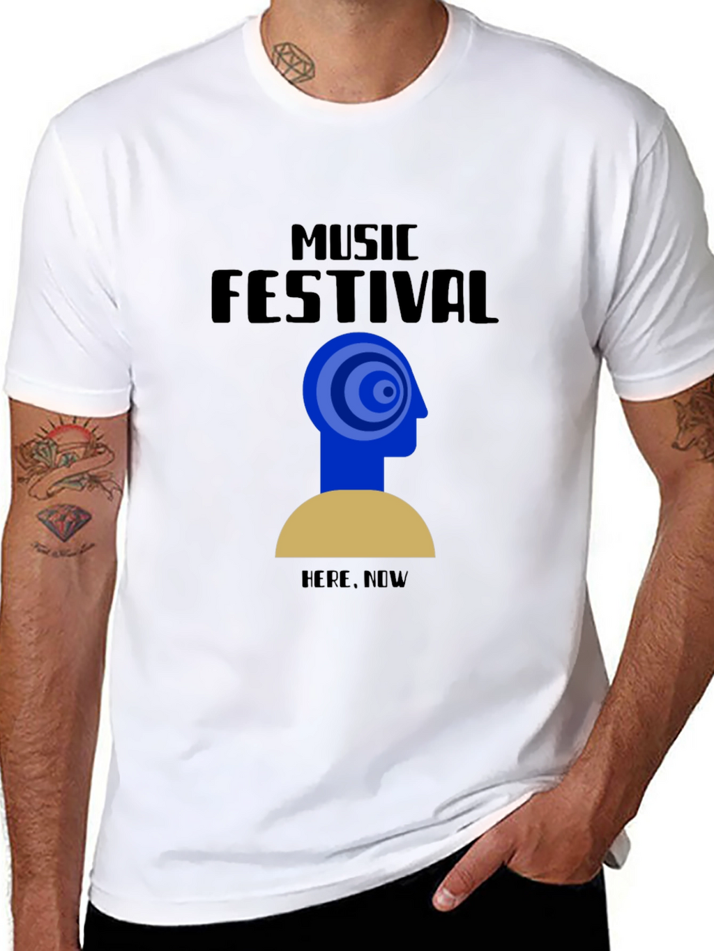 Music Festival Tee - Here Now Graphic T-Shirt