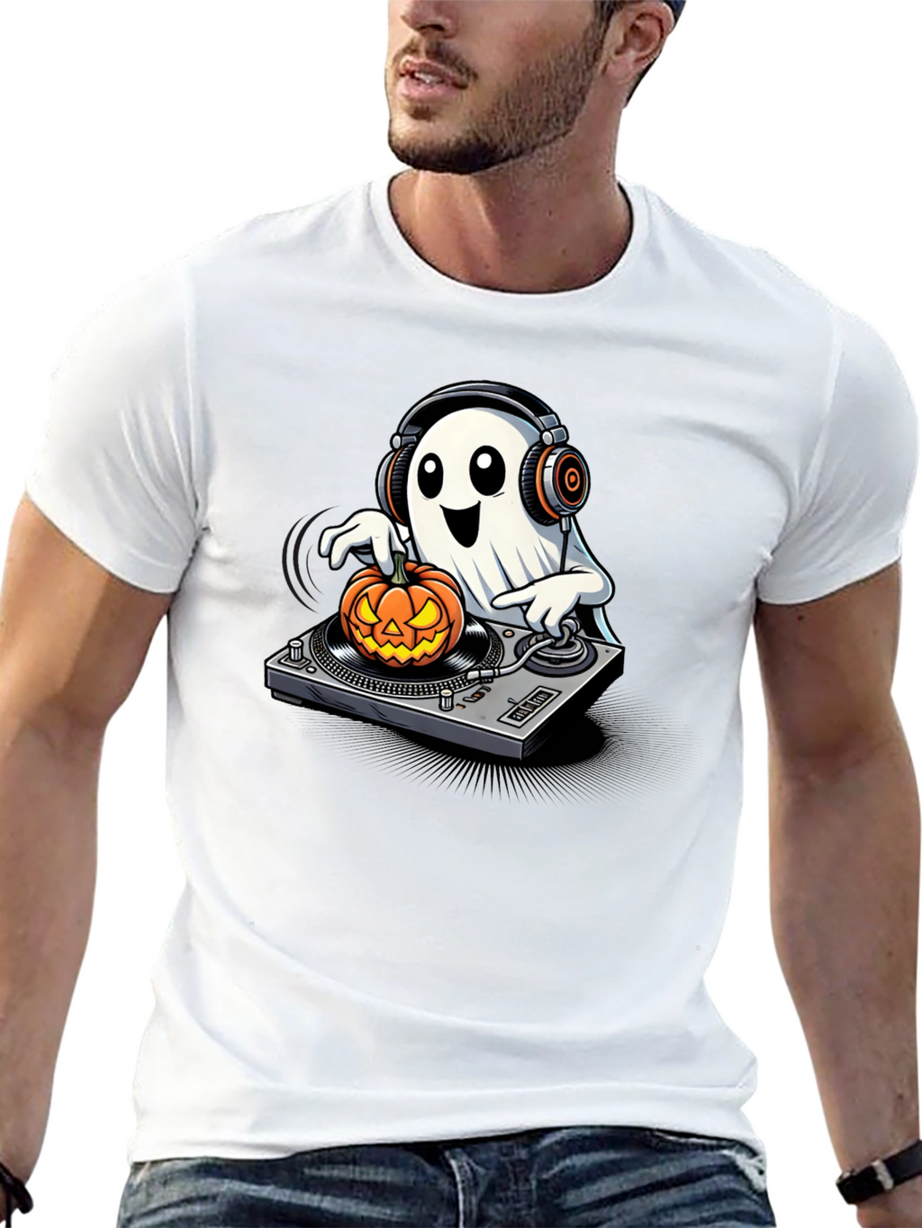 DJ Ghost Halloween T-Shirt