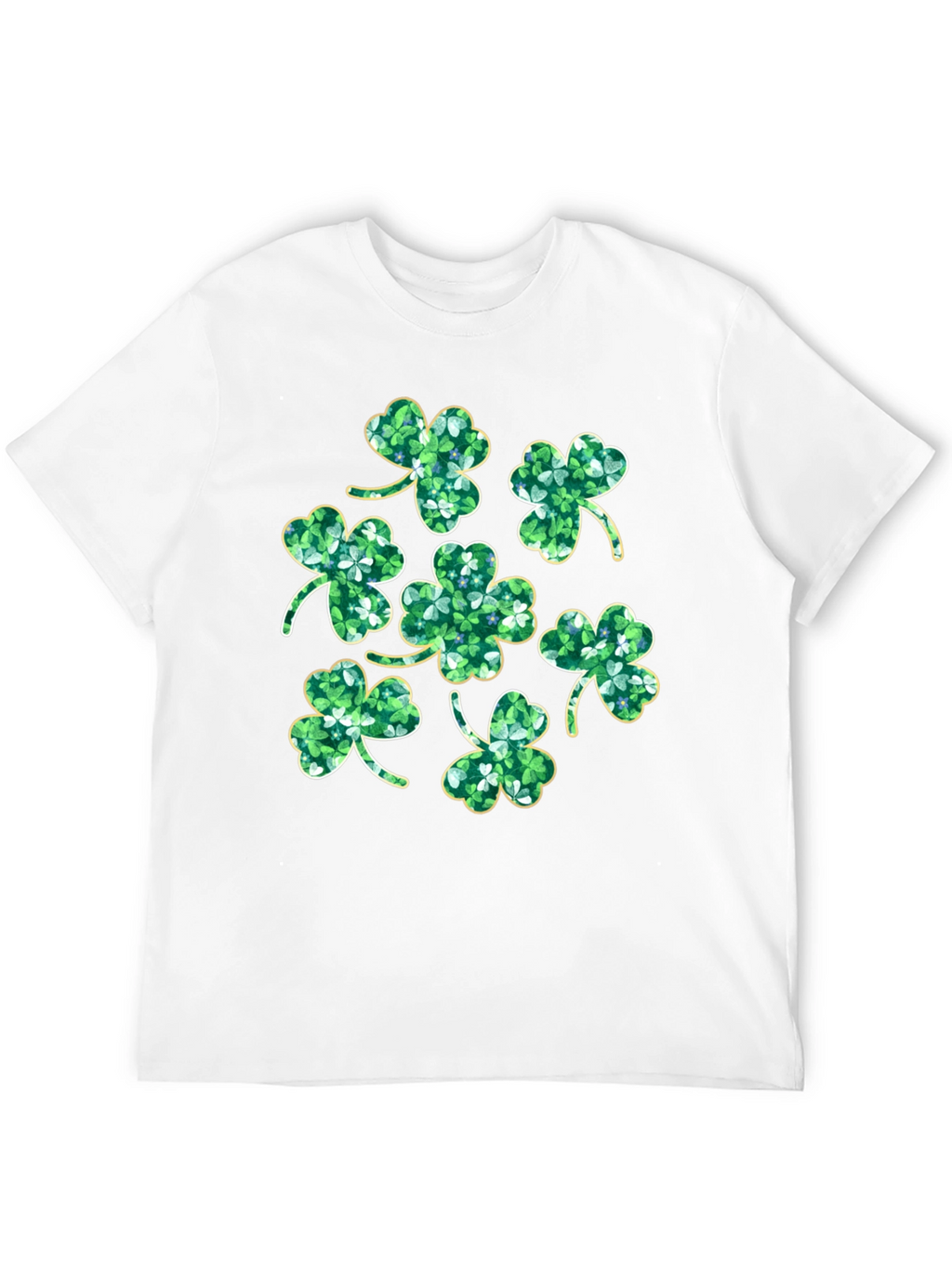 St. Patricks Day Clover T-Shirt - Black