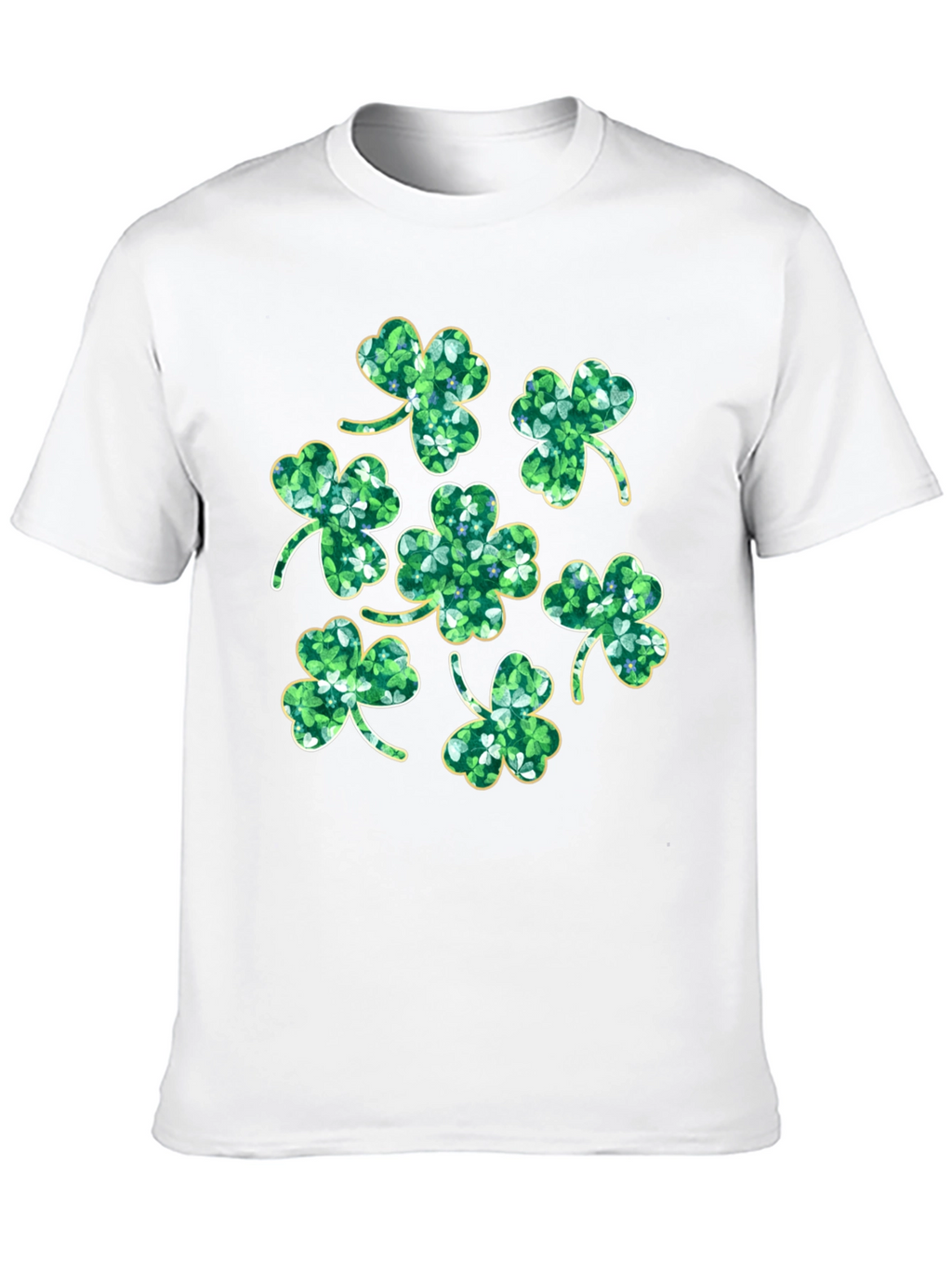 St. Patricks Day Clover T-Shirt - Black