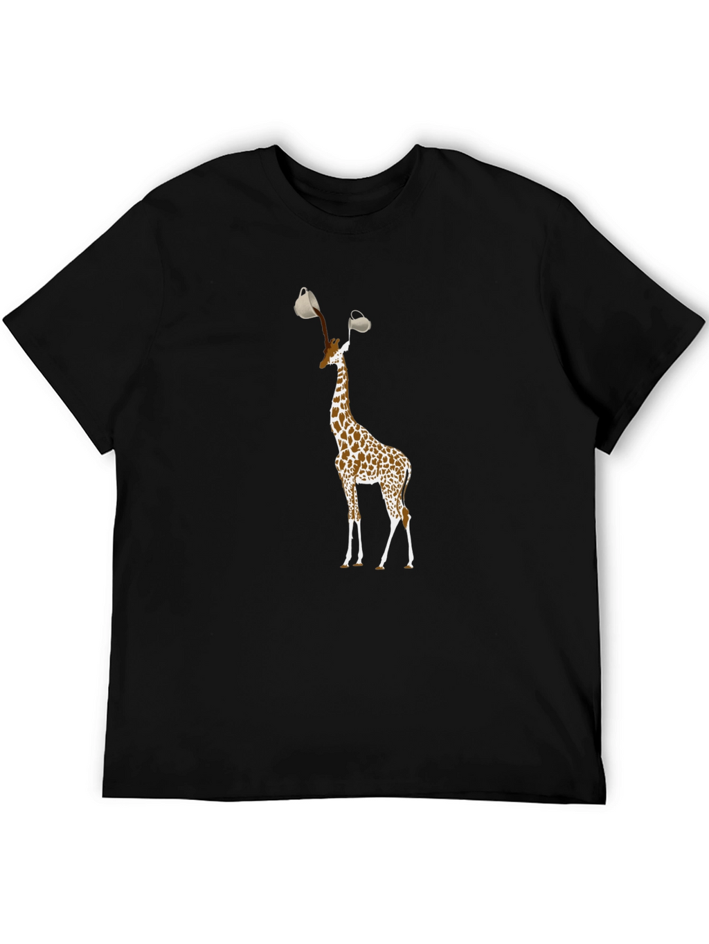 Giraffe Coffee T-Shirt - Funny Animal Lover Tee