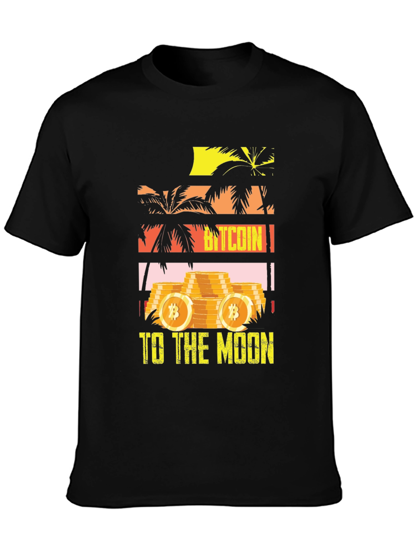 Bitcoin to the Moon Graphic Tee - Crypto HODL T-Shirt