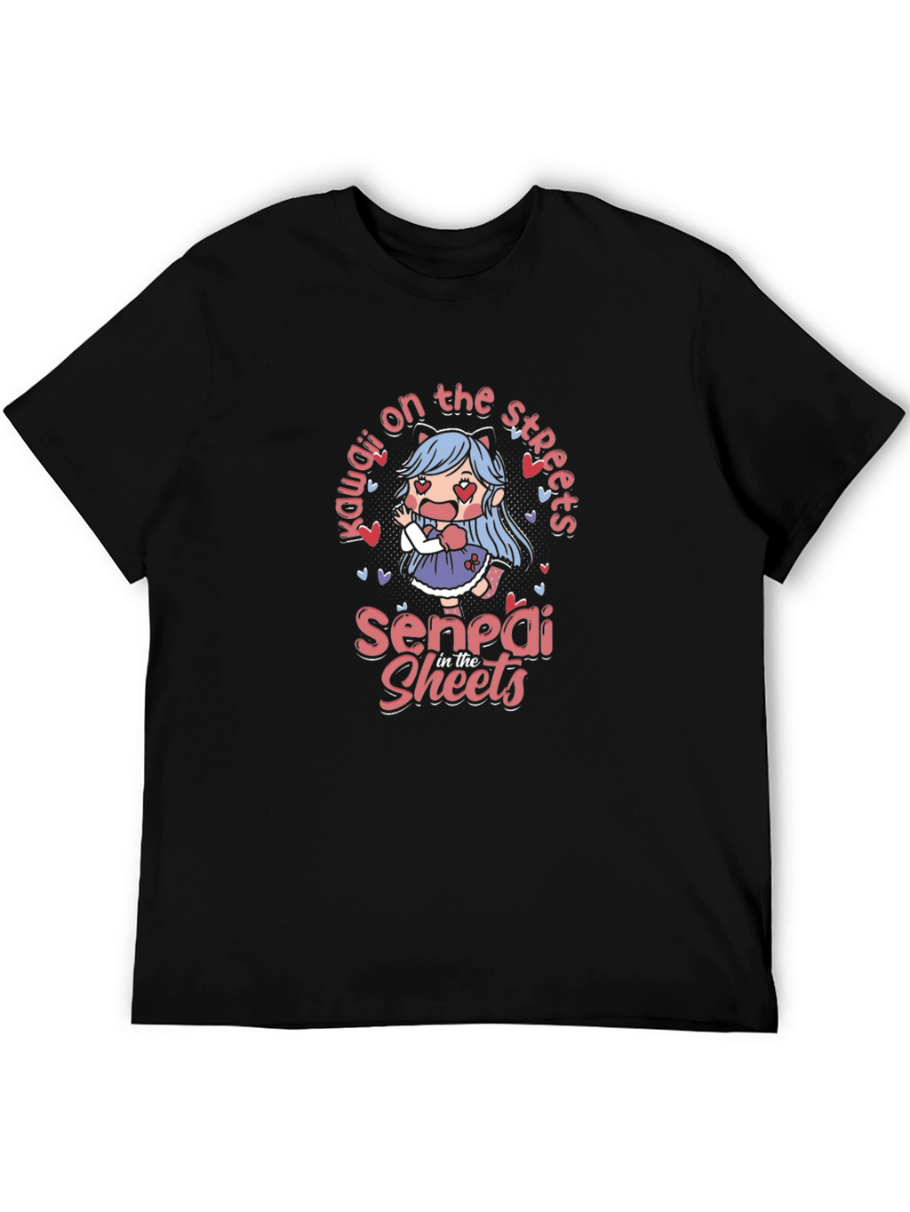 Kawaii Anime T-Shirt - Senpai in the Sheets