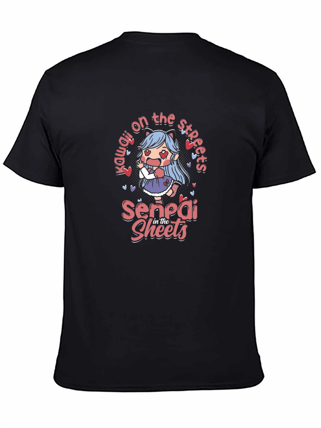 Kawaii Anime T-Shirt - Senpai in the Sheets