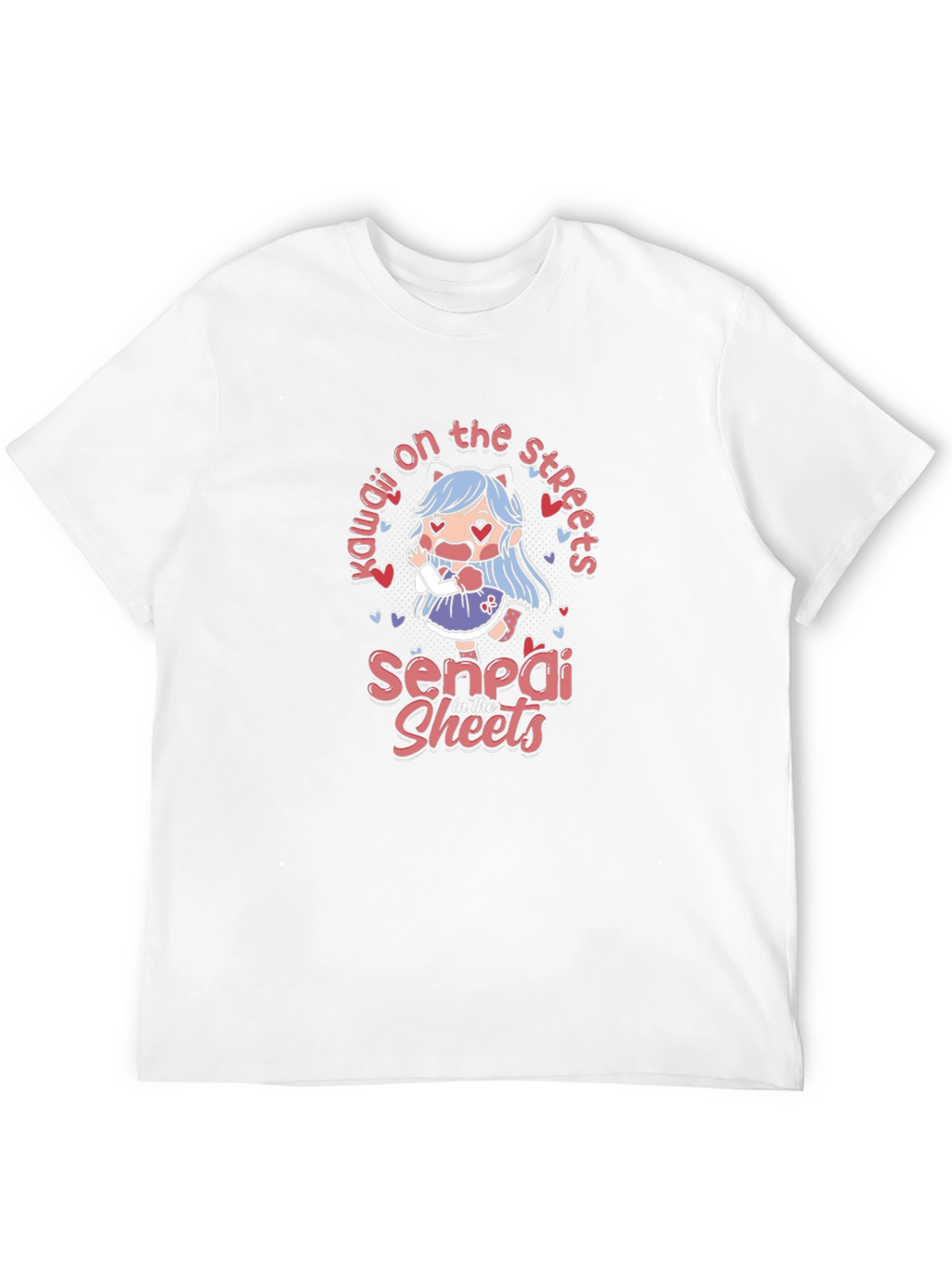 Kawaii Anime T-Shirt - Senpai in the Sheets