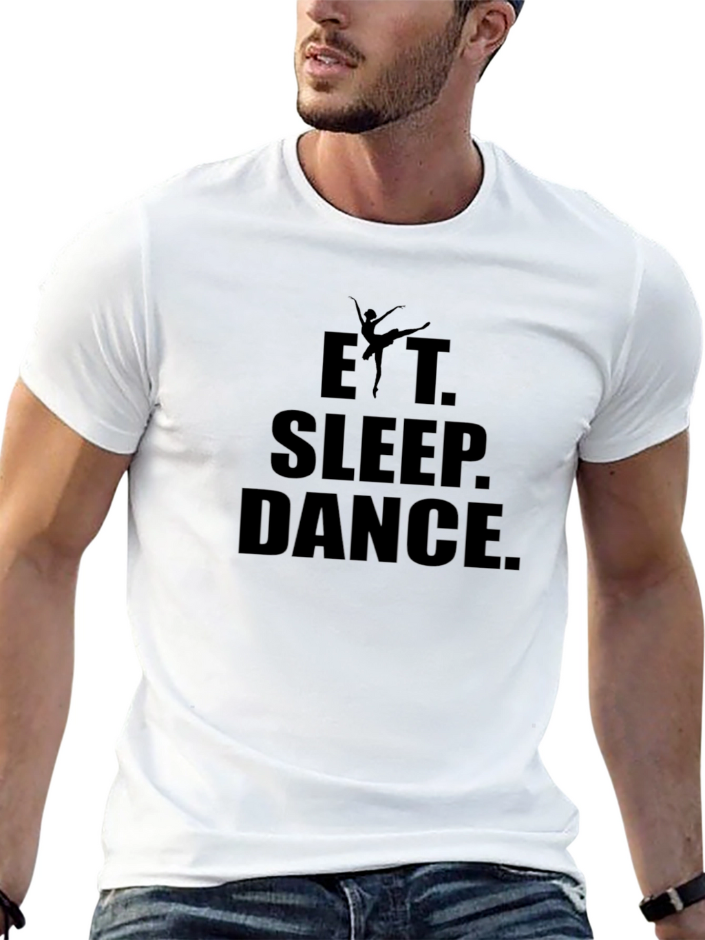 Eat Sleep Dance Graphic Black T-Shirt