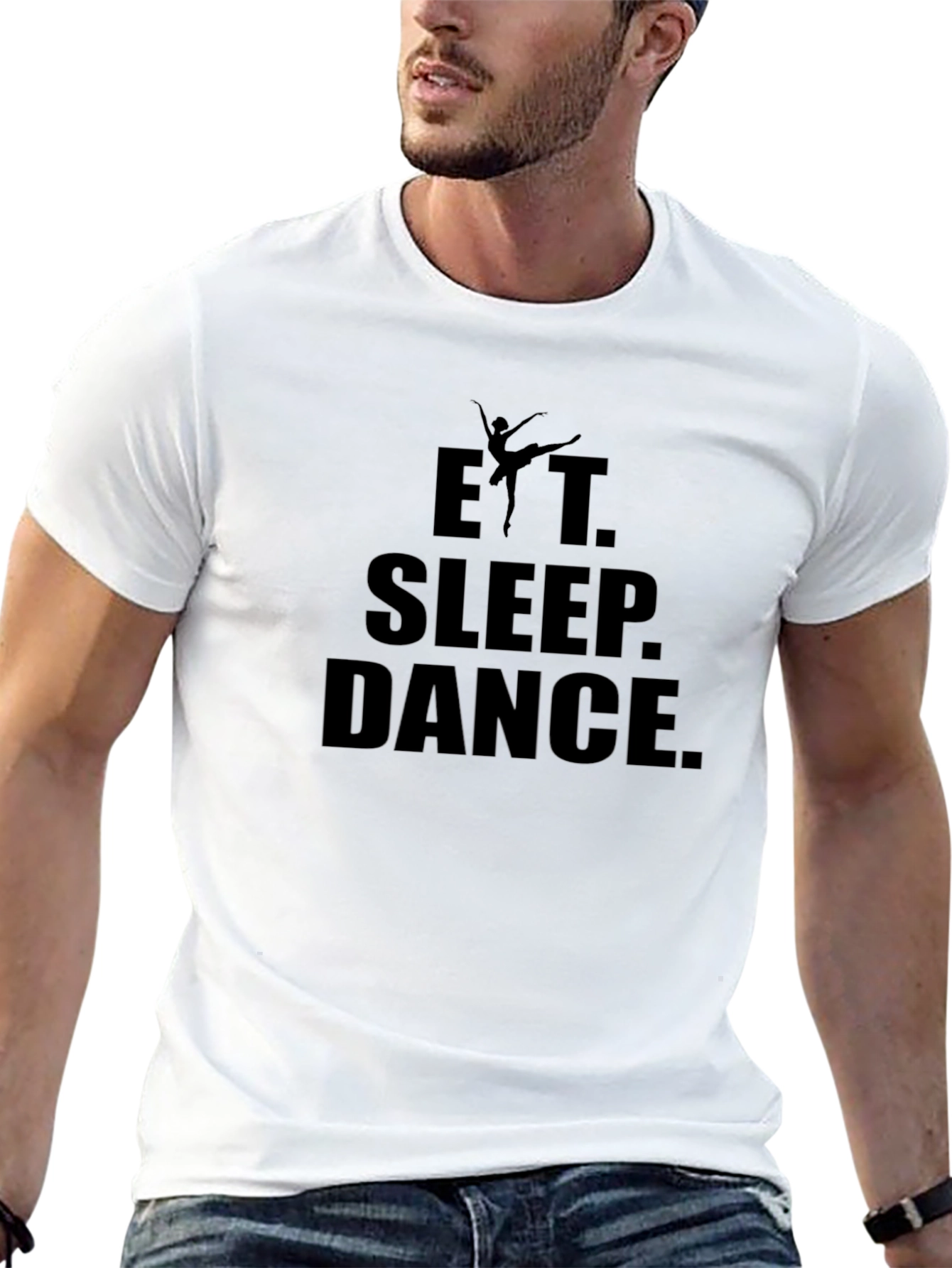Eat Sleep Dance Graphic Black T-Shirt