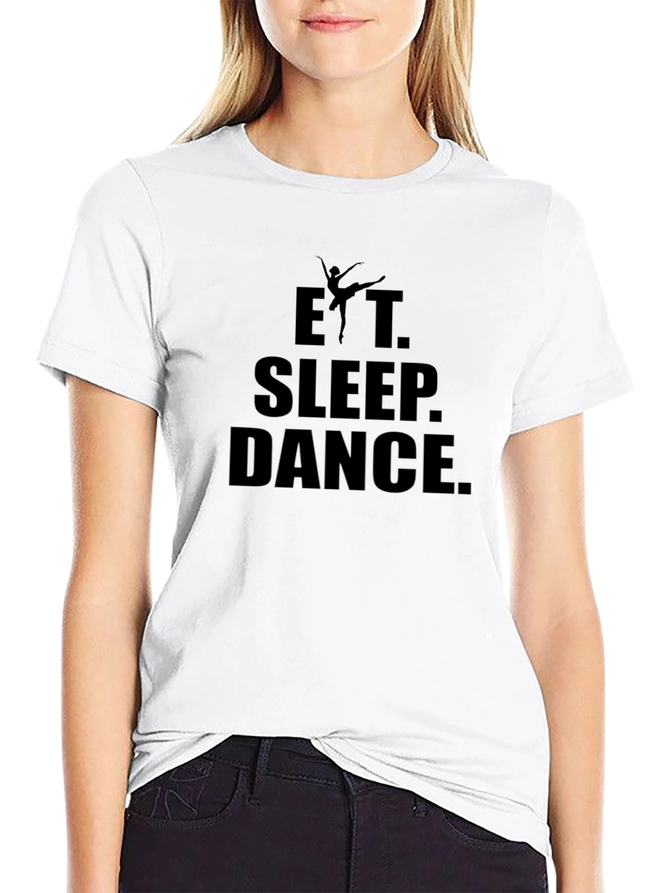 Eat Sleep Dance Graphic Black T-Shirt