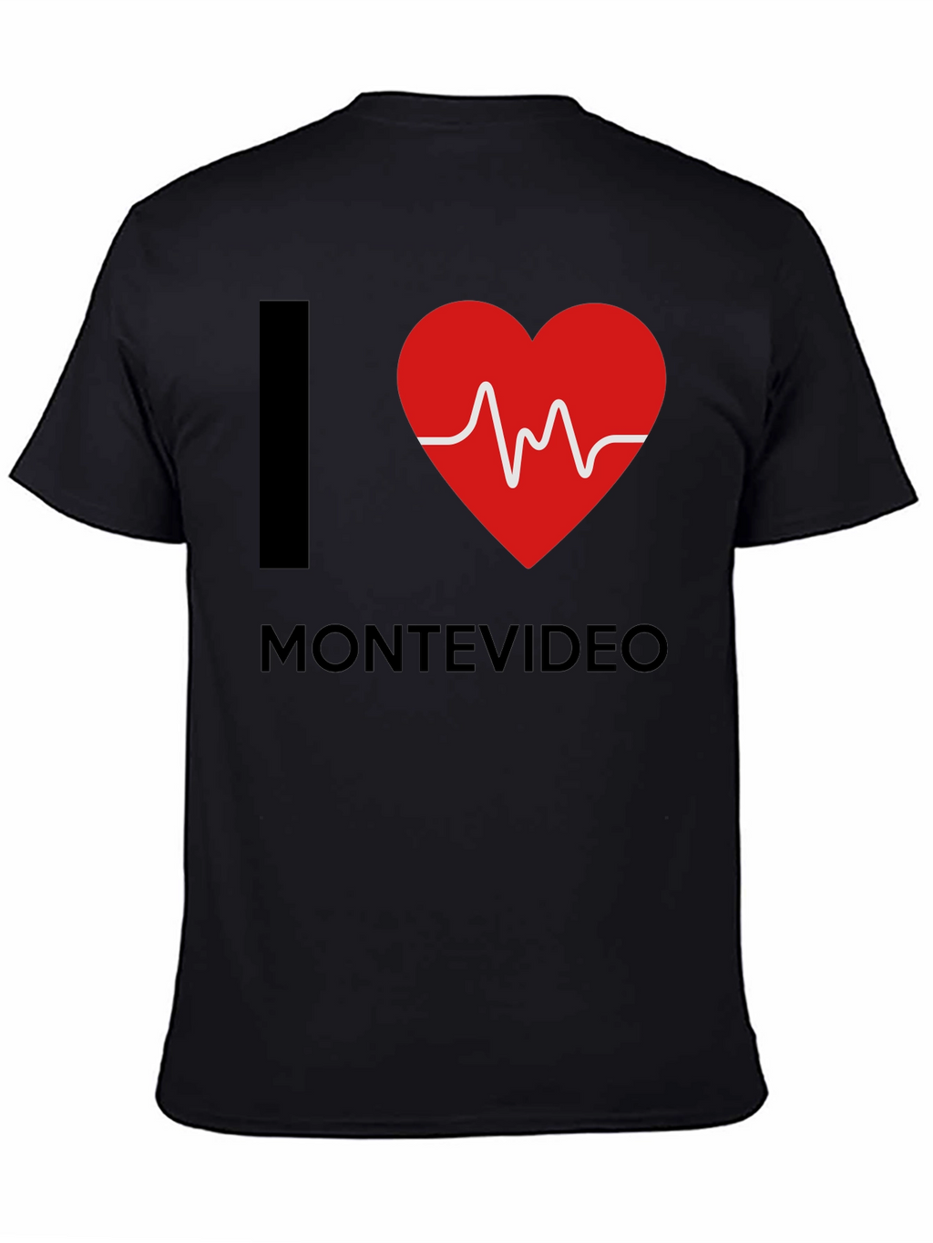 I Love Montevideo T-Shirt - Heartbeat Design