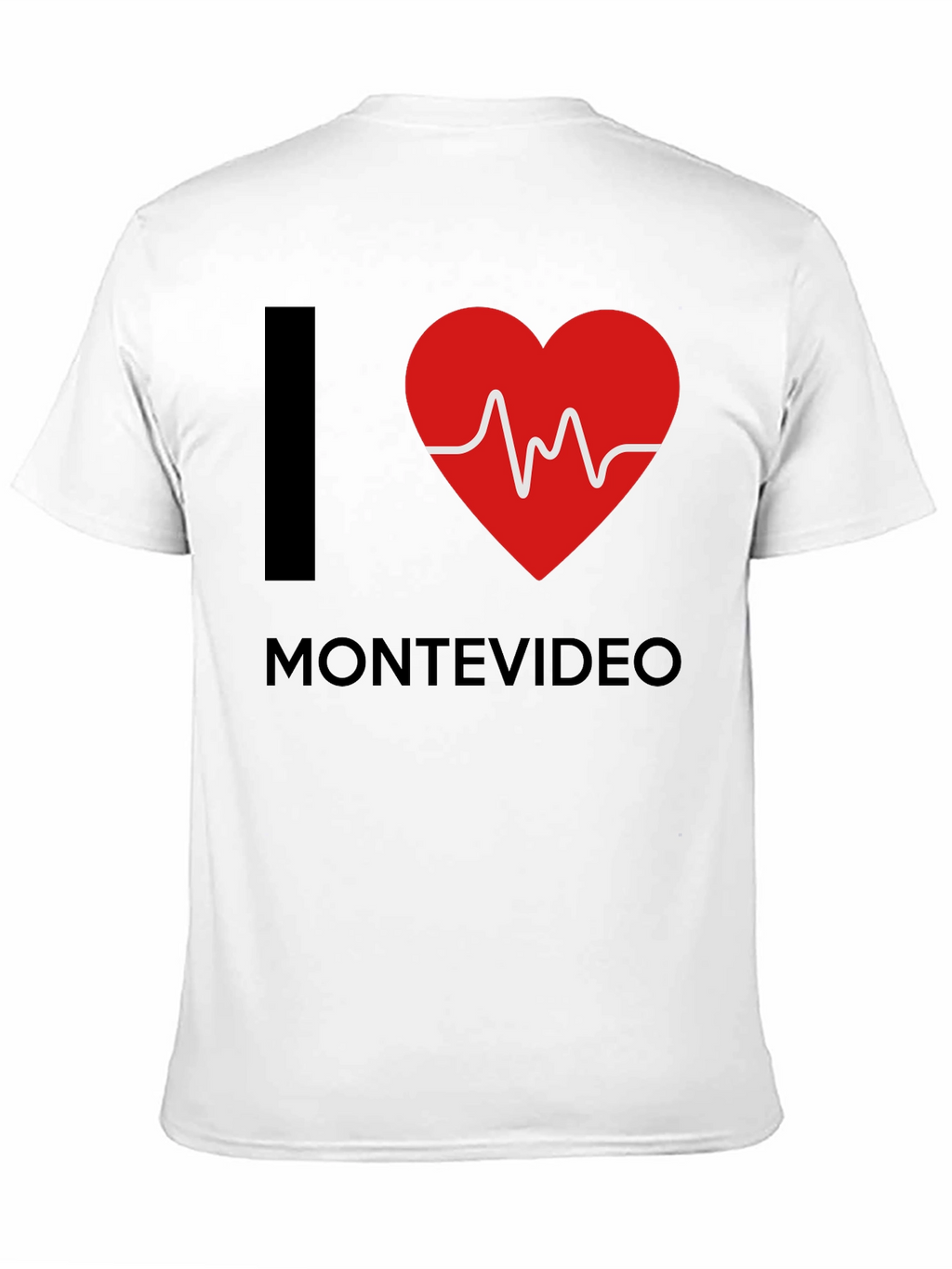 I Love Montevideo T-Shirt - Heartbeat Design