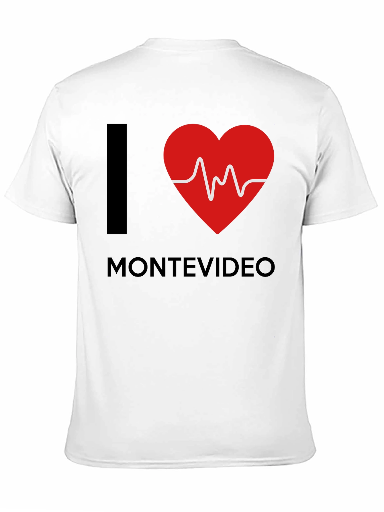 I Love Montevideo T-Shirt - Heartbeat Design