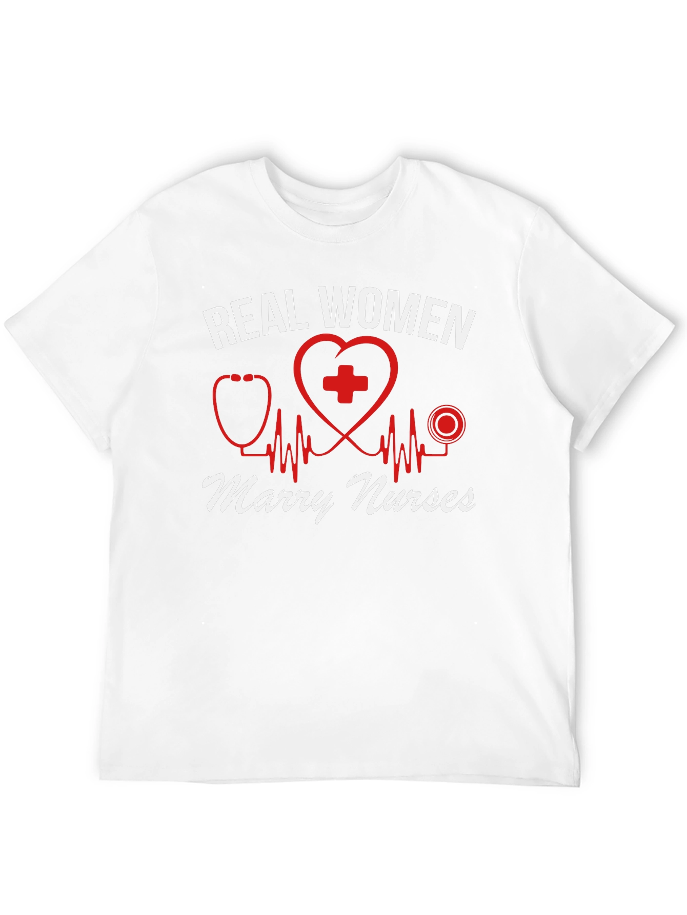 Real Women Marry Nurses T-Shirt - Black