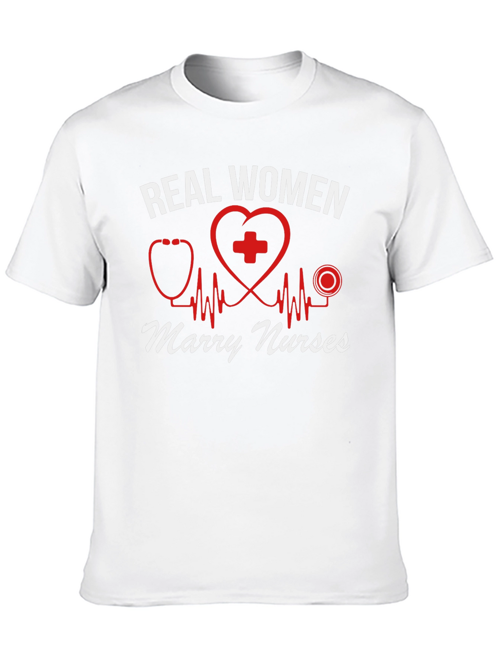 Real Women Marry Nurses T-Shirt - Black